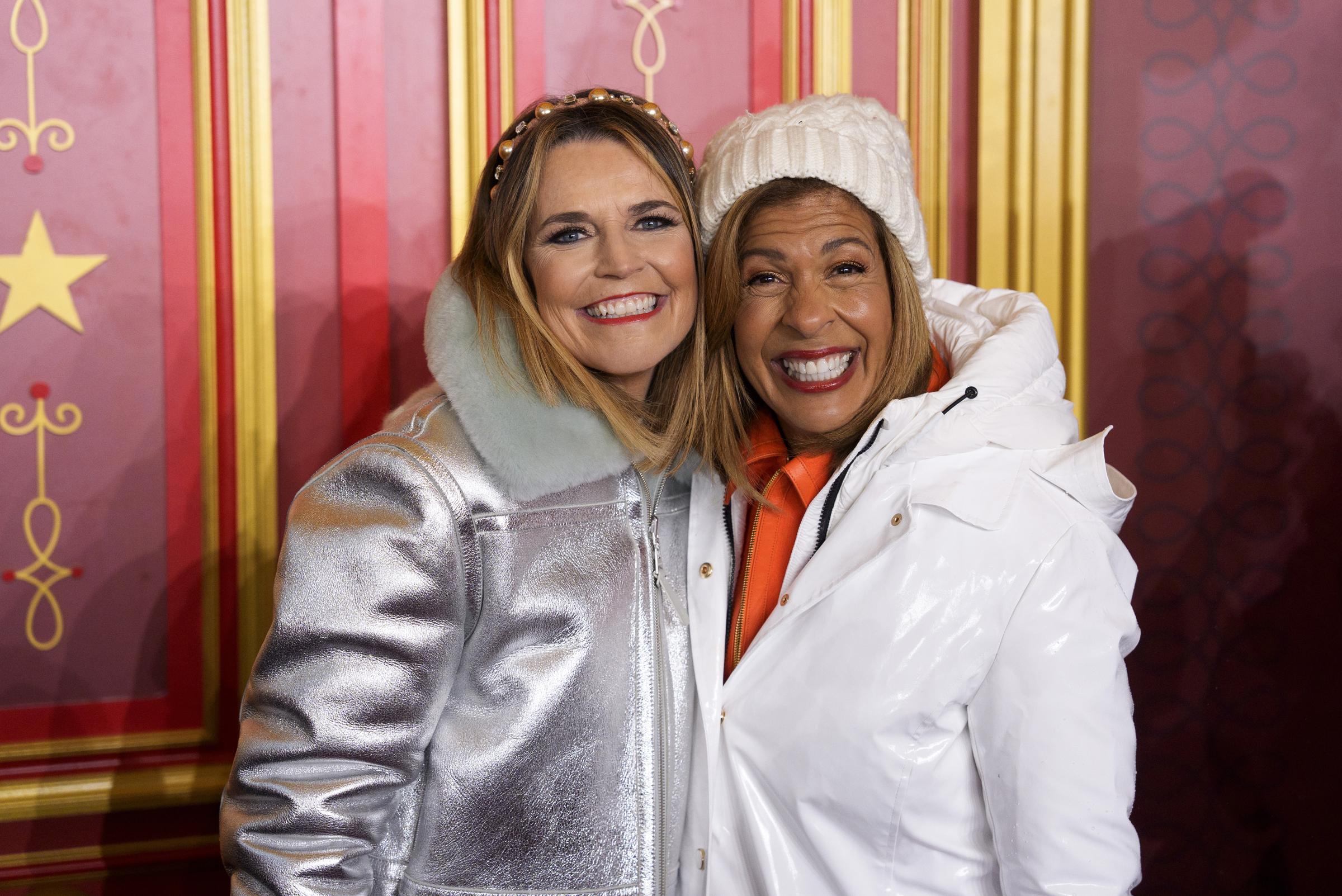 Savannah Guthrie and Hoda Kotb pictured on November 28, 2024, in New York | Source: Getty Images