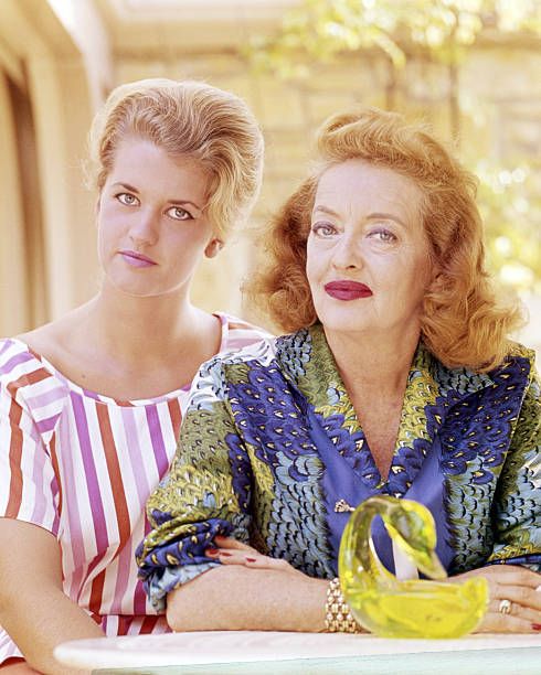 Bette Davis (1908 - 1989) with her daughter Barbara Davis Sherry (later known as B.D. Hyman), circa 1965. | Source: Getty Images