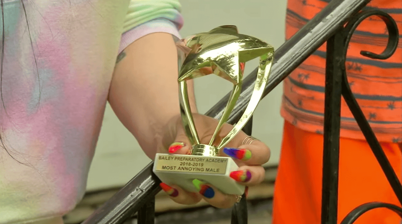 The Most Annoying Student Award by Bailly Preparatory Academy. | Source: YouTube/ ABC 7 Chicago