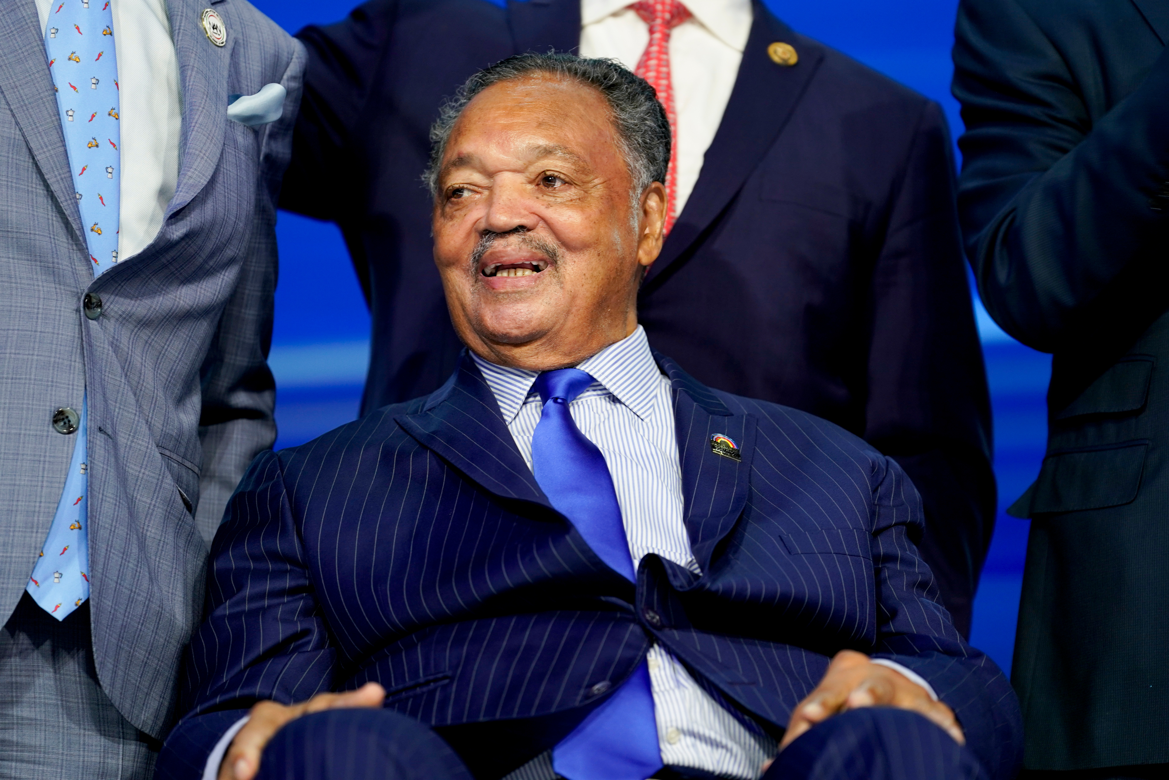 Reverend Jesse Jackson during the Democratic National Convention (DNC) at the United Center in Chicago, Illinois, August 19, 2024 | Source: Getty Images