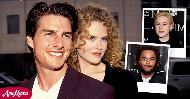 Tom Cruise and Nicole Kidman in Los Angeles in 1992.  Insets are of their two adopted children Isabella and Connor Cruise | Source: Getty Images 