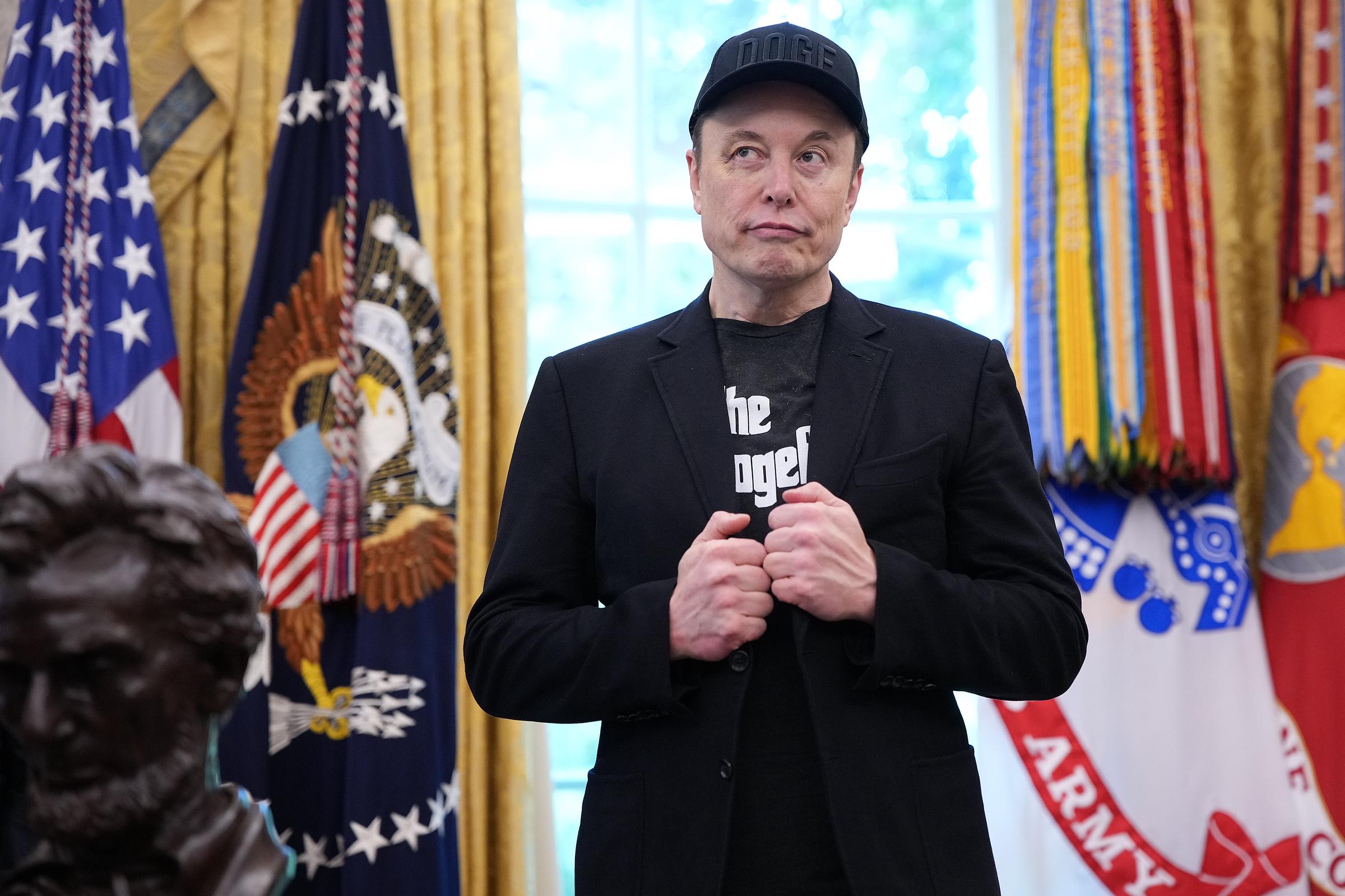 Elon Musk is in the Oval Office of the White House in Washington, DC on May 30, 2025 | Source: Getty Images