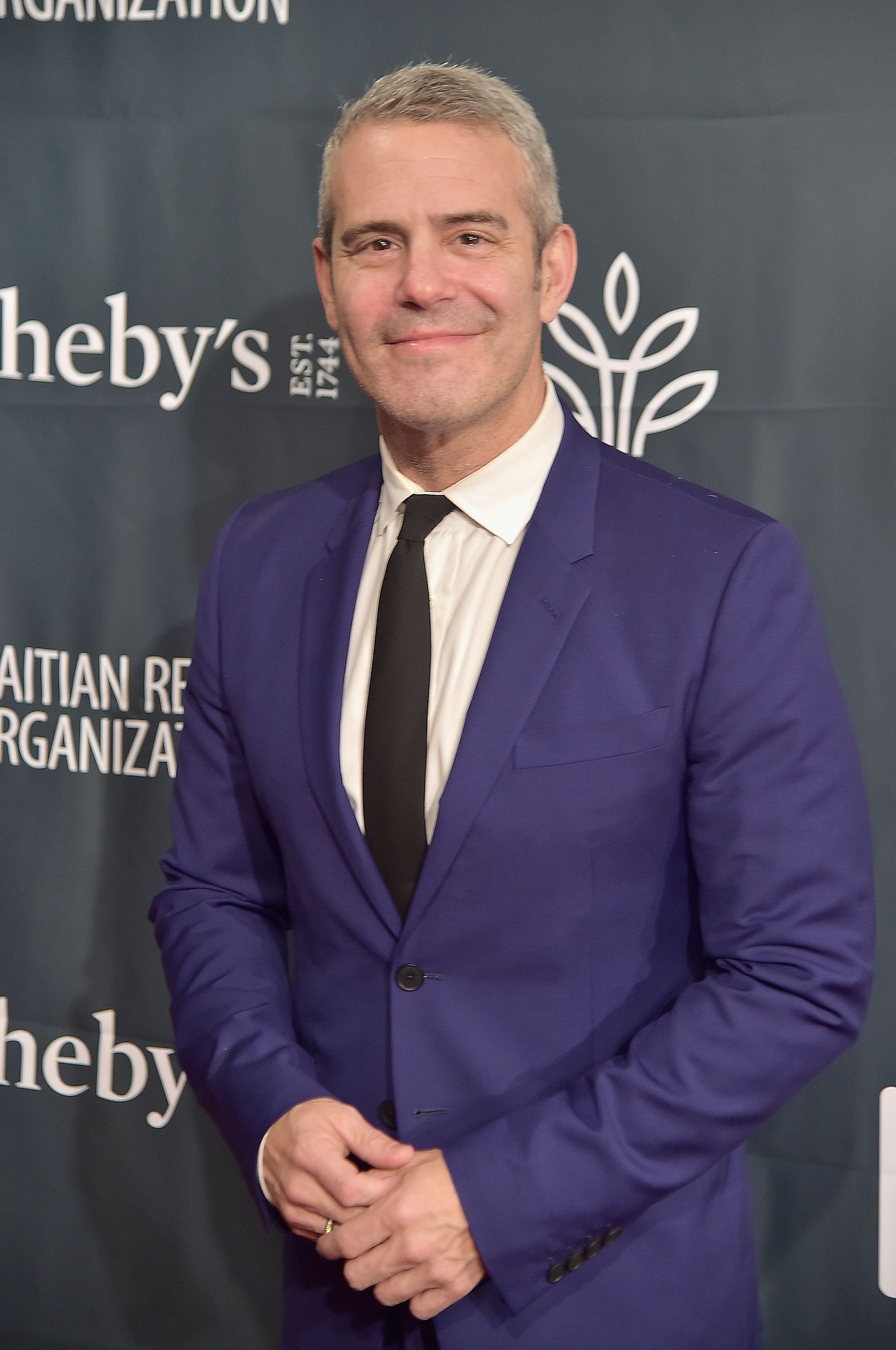 TV personality Andy Cohen at Sean Penn & Friends HAITI TAKES ROOT: A Benefit Dinner & Auction to Reforest & Rebuild Haiti to Support J/P Haitian Relief Organization at Sotheby's on May 5, 2017 | Photo: Getty Images