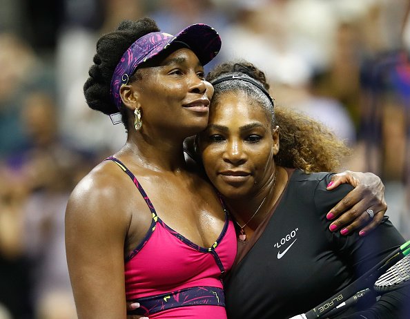 Venus Williams and Serena Williams at the USTA Billie Jean King National Tennis Center on August 31, 2018. | Photo: Getty Images