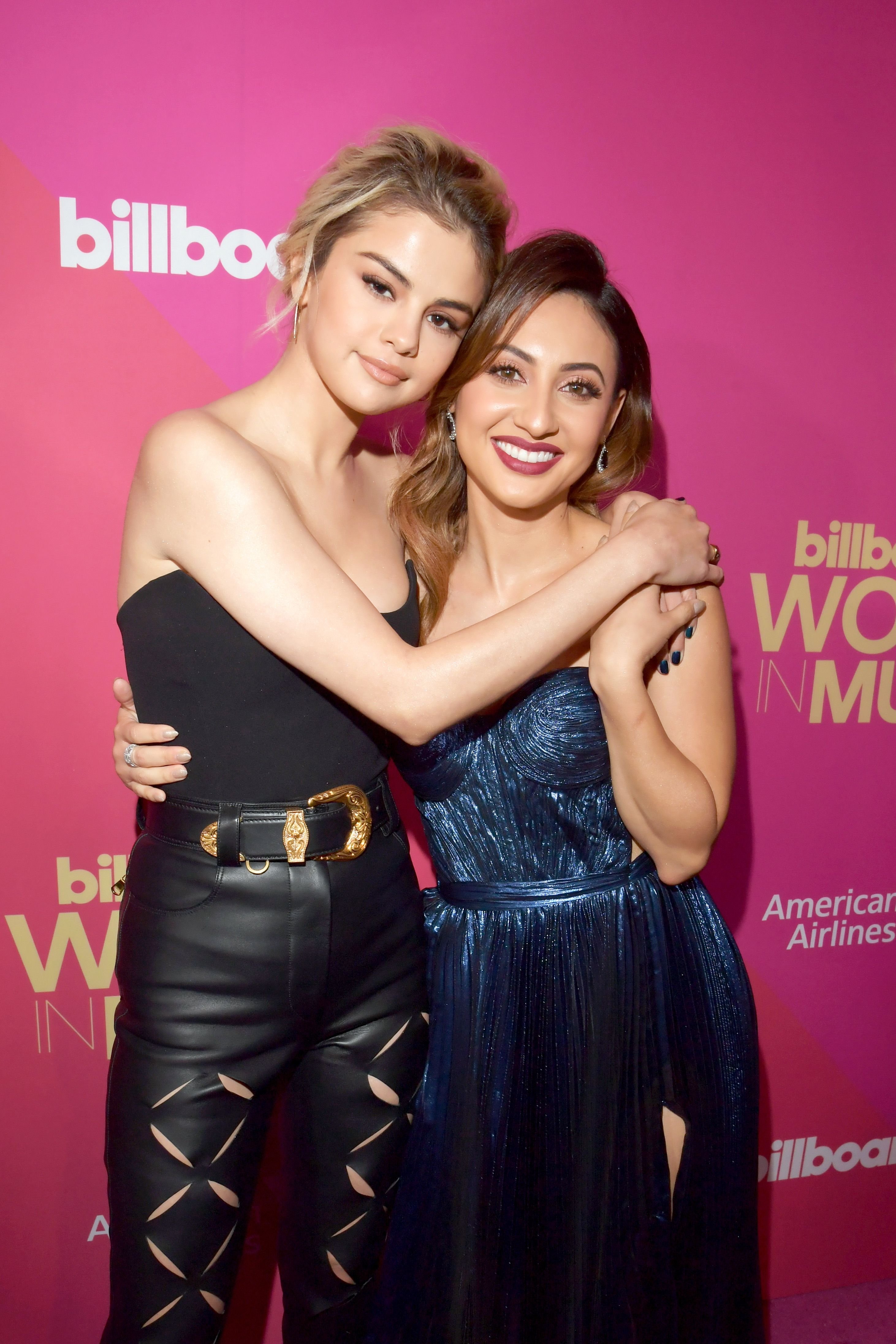  Selena Gomez  and Francia Raisa at the Billboard Women In Music 2017 in Hollywood, California | Source: Getty Images