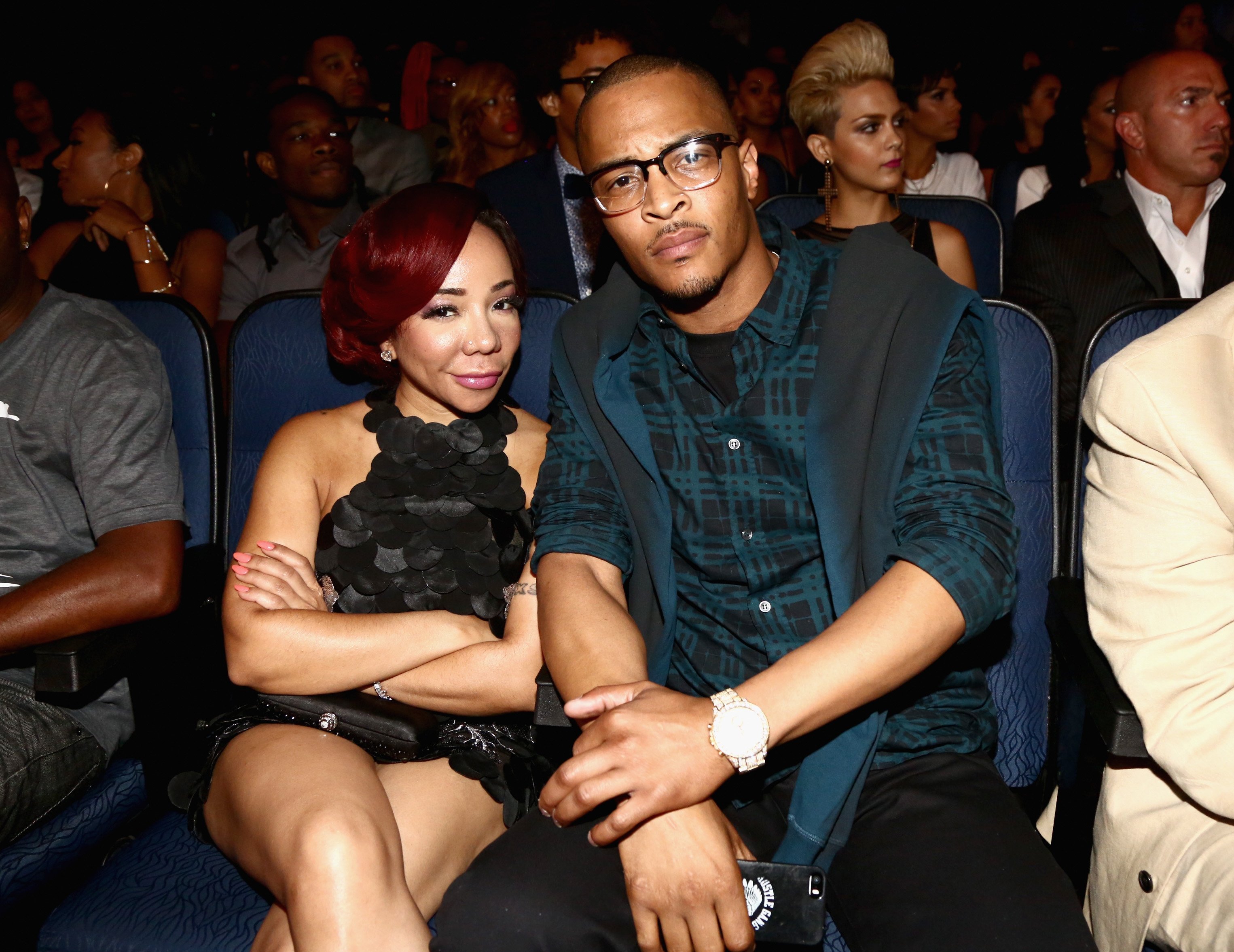 Tiny & T.I. at the BET AWARDS in Los Angeles, California on June 29, 2014 | Photo: Getty Images