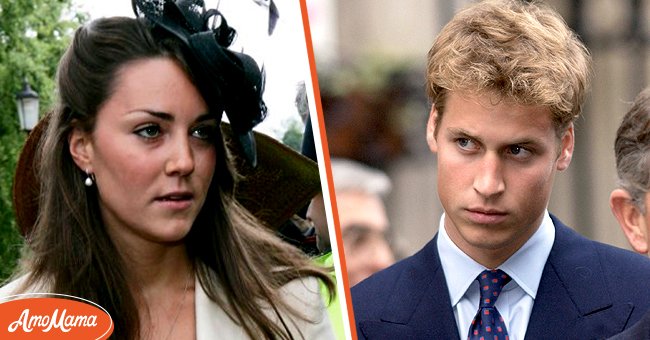 Picture of the duchess of Cambridge Kate Middleton as she looks on. [Left] | Photo of Prince William at an event. [Right] | Photo: Getty Images