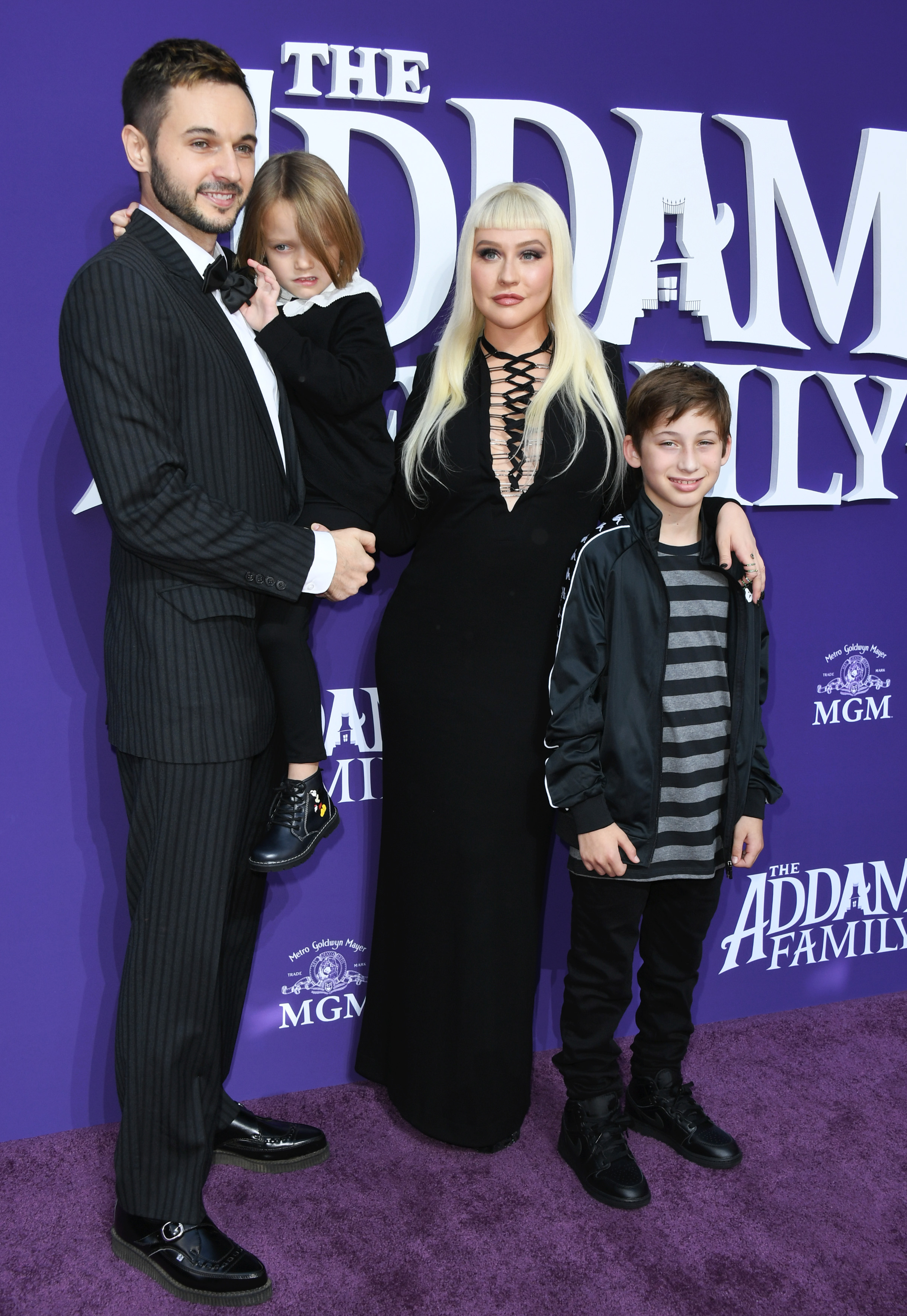 Christina Aguilera, Matthew Rutler, Max Liron Bratman and Summer Rain Rutler in California in 2019 | Source: Getty Images