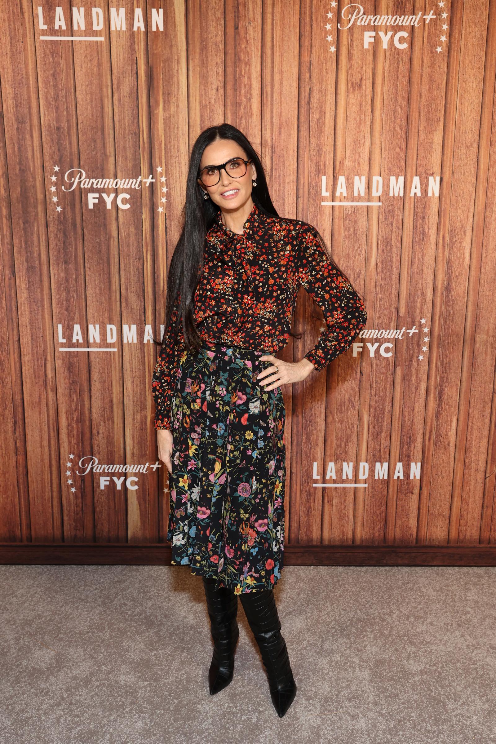 Demi Moore attends the "Landman" S2 SAG Event in LA at Autry Museum of the American West on February 12, 2026 in Los Angeles, California. | Source: Getty Images