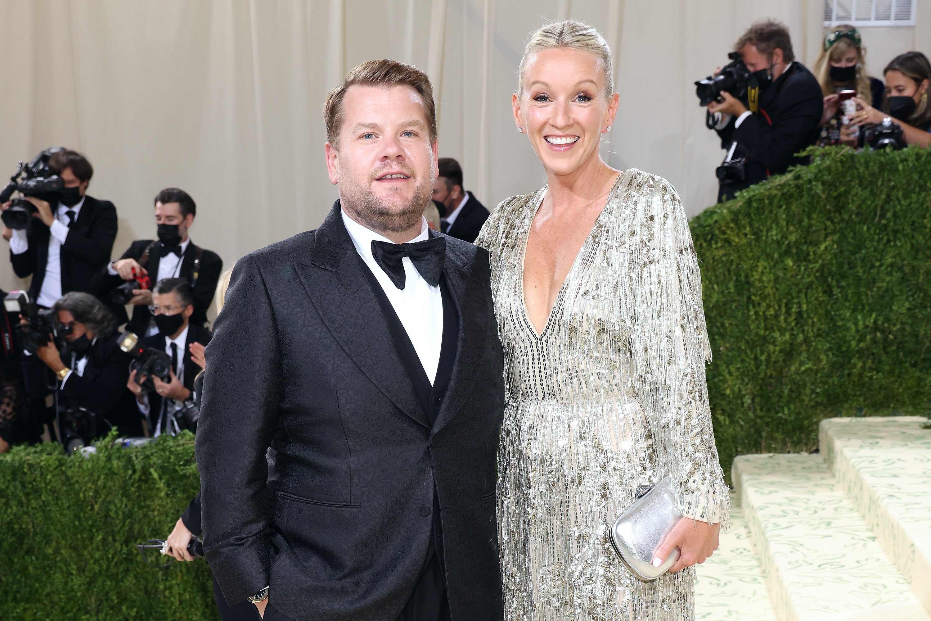 James Corden and Julia Carey at Metropolitan Museum of Art on September 13, 2021 in New York City. | Source: Getty Images