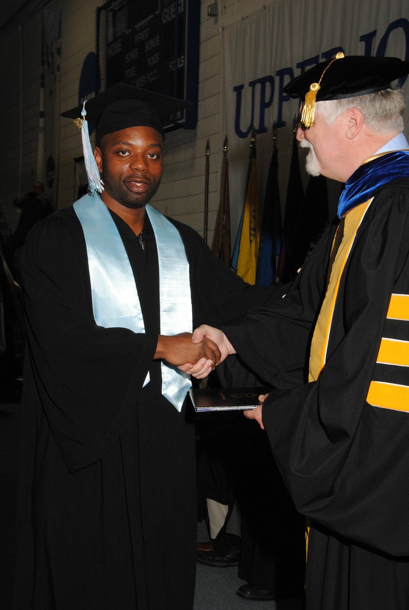 Paul Lamar Hunter during his graduation ceremony at  Upper Lowa University in 2012. | Source: Paul Lamar Hunter