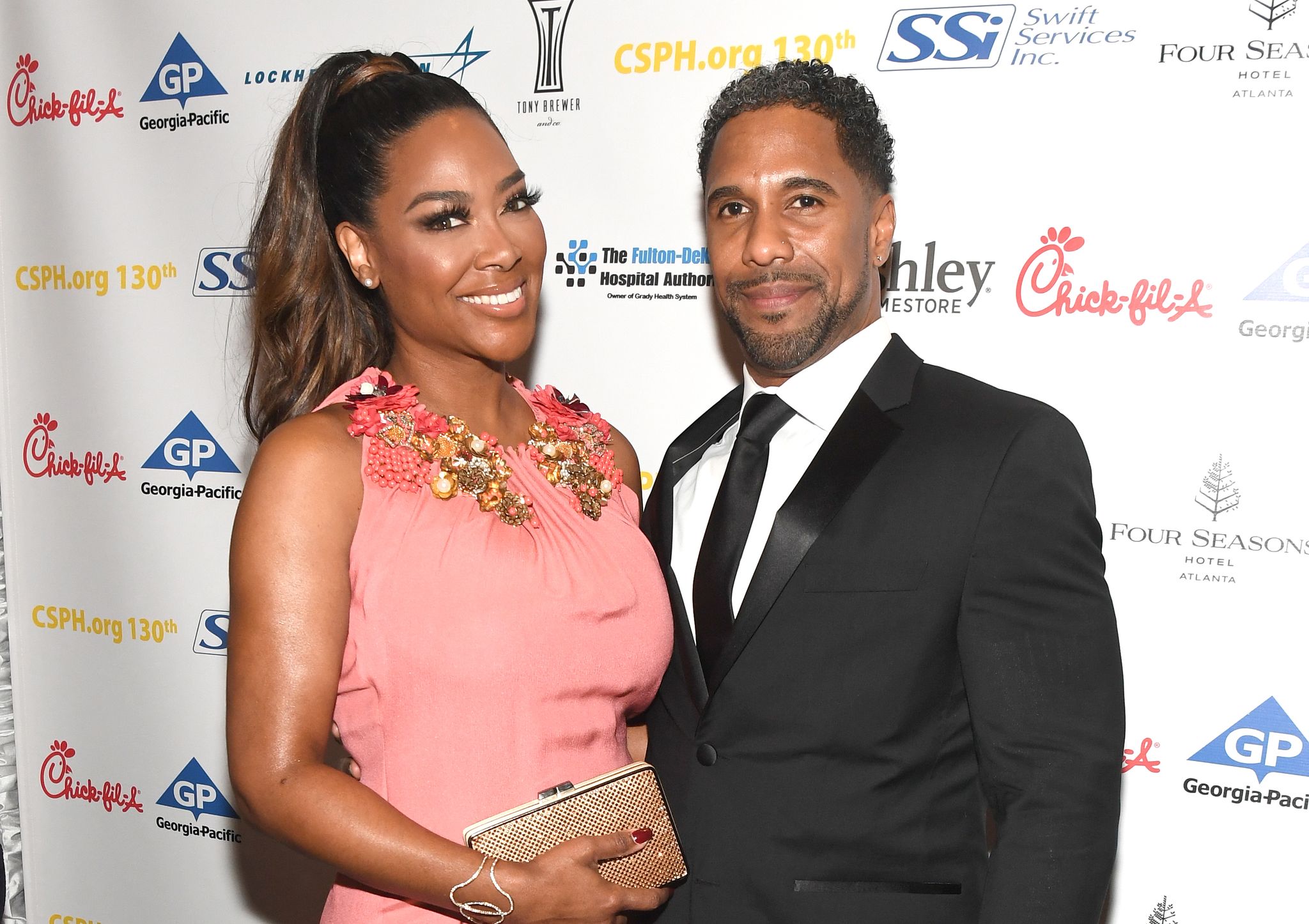 Kenya Moore and Marc Daly at Carrie Steele-Pitts Home 130th Anniversary Gala 2018, Atlanta, Georgia | Photo: Getty Images