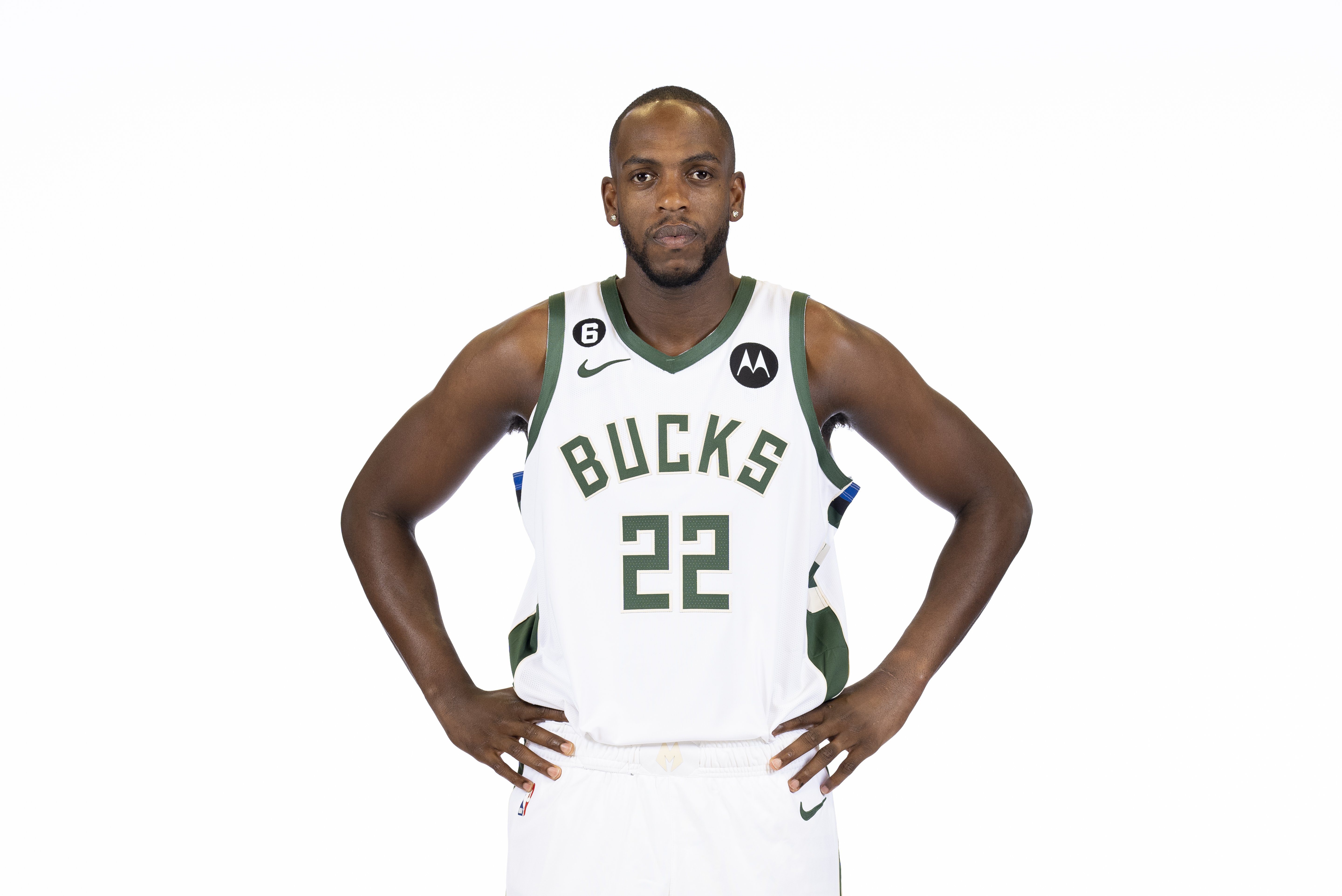 Portrait of Khris Middleton for the Milwaukee Bucks in Milwaukee, Wisconsin, on September 25, 2022 | Source: Getty Images