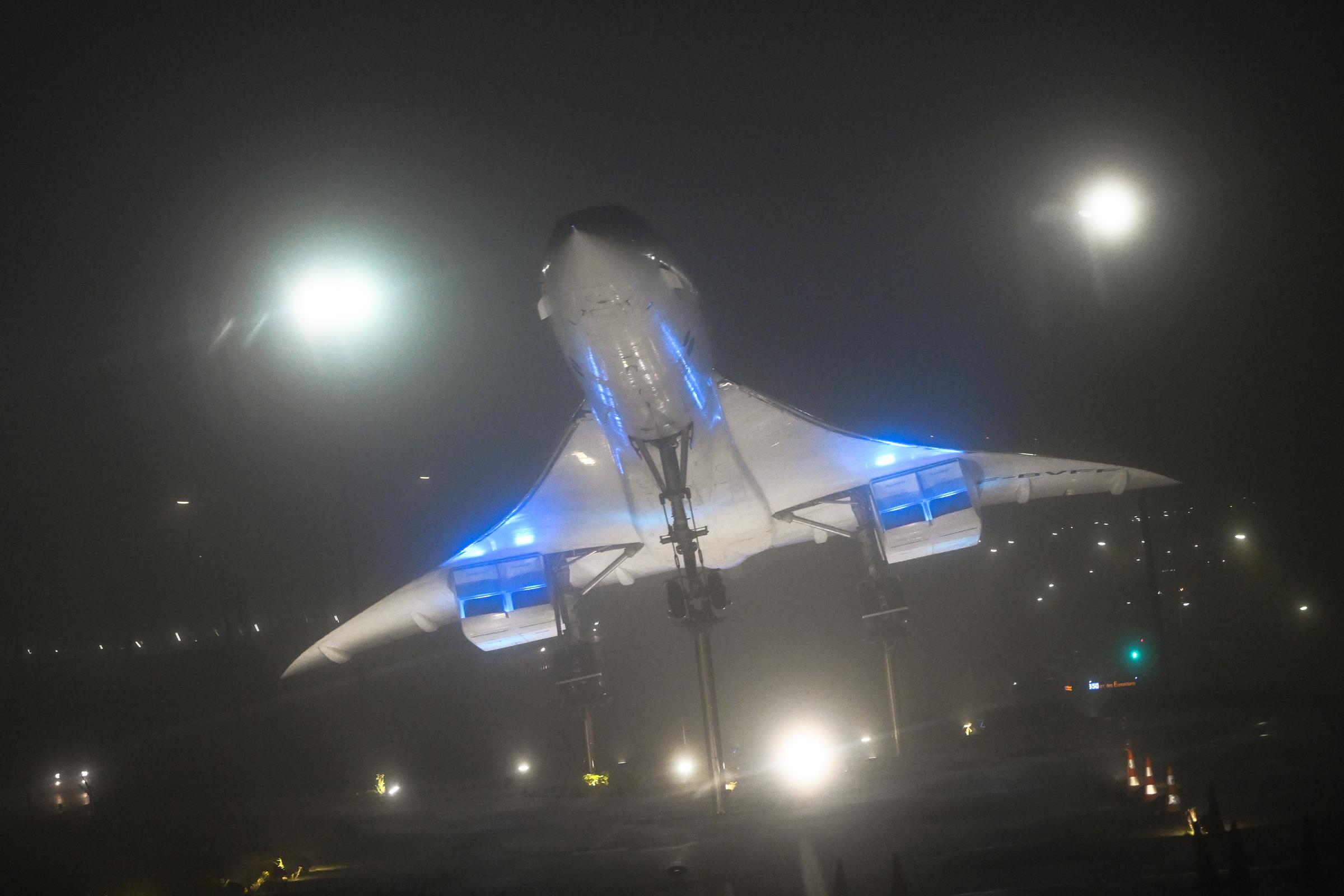 The Air France Concorde F-BVFF plane monument, on December 24, 2024 | Source: Getty Images