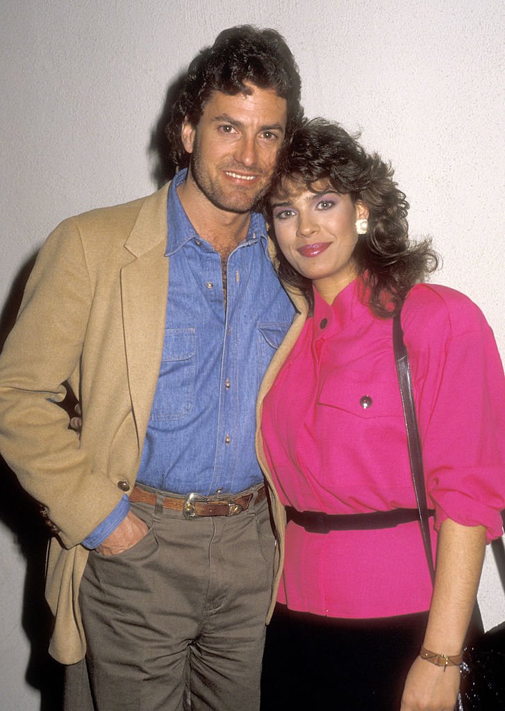 Kristian Alfonso and date Simon Macauley on January 2, 1986, dining at Spago in West Hollywood | Source: Getty Images