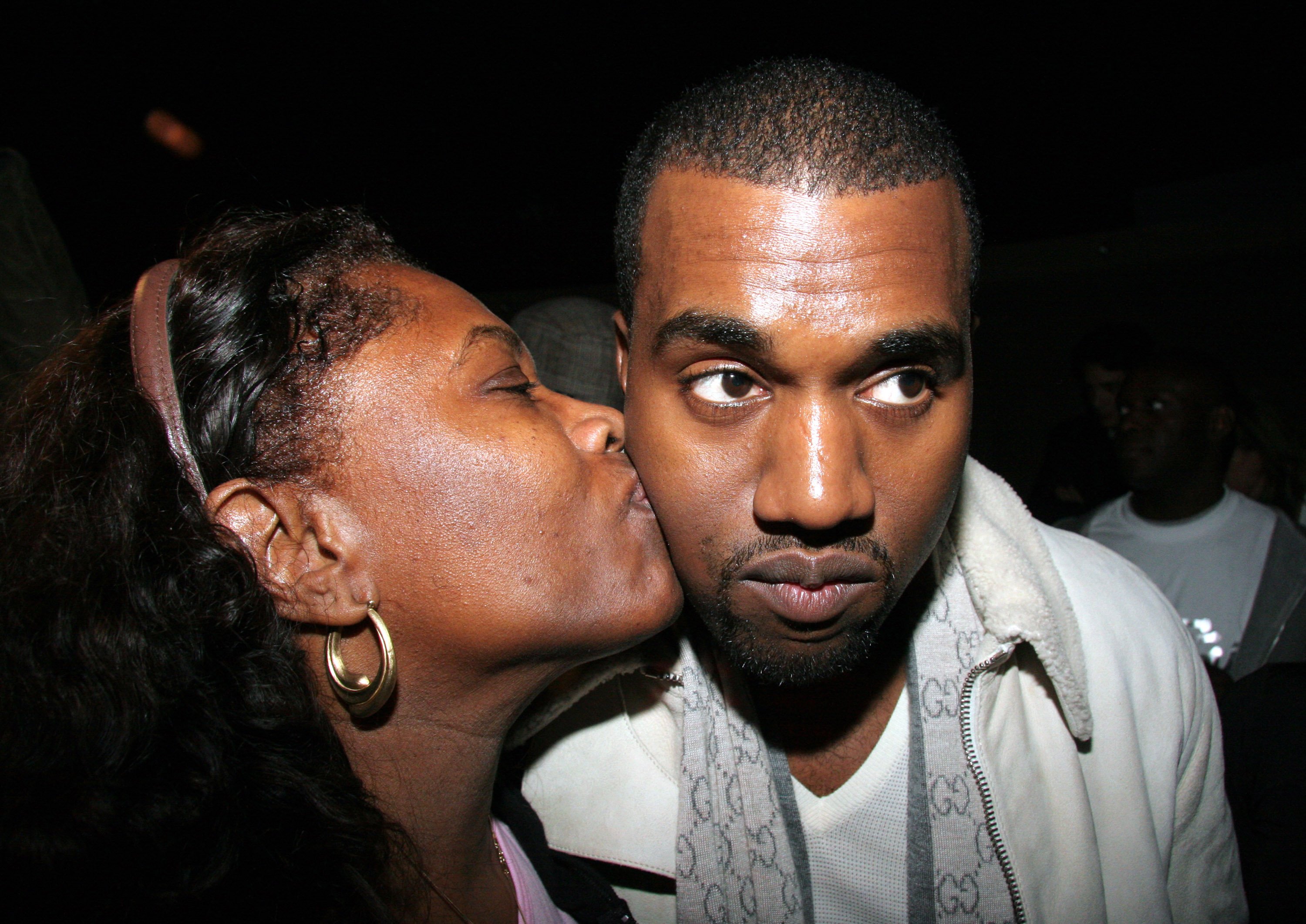 Donda West and Kanye West at the Hennessy Presents Kanye West Platinum Party on November 2, 2005 | Source: Getty Images