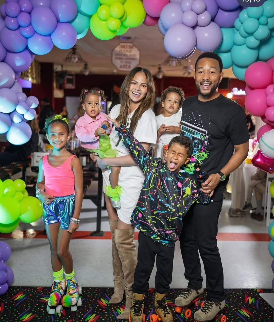 John Legend and his family from a post dated May 11, 2025. | Source: Instagram/johnlegend