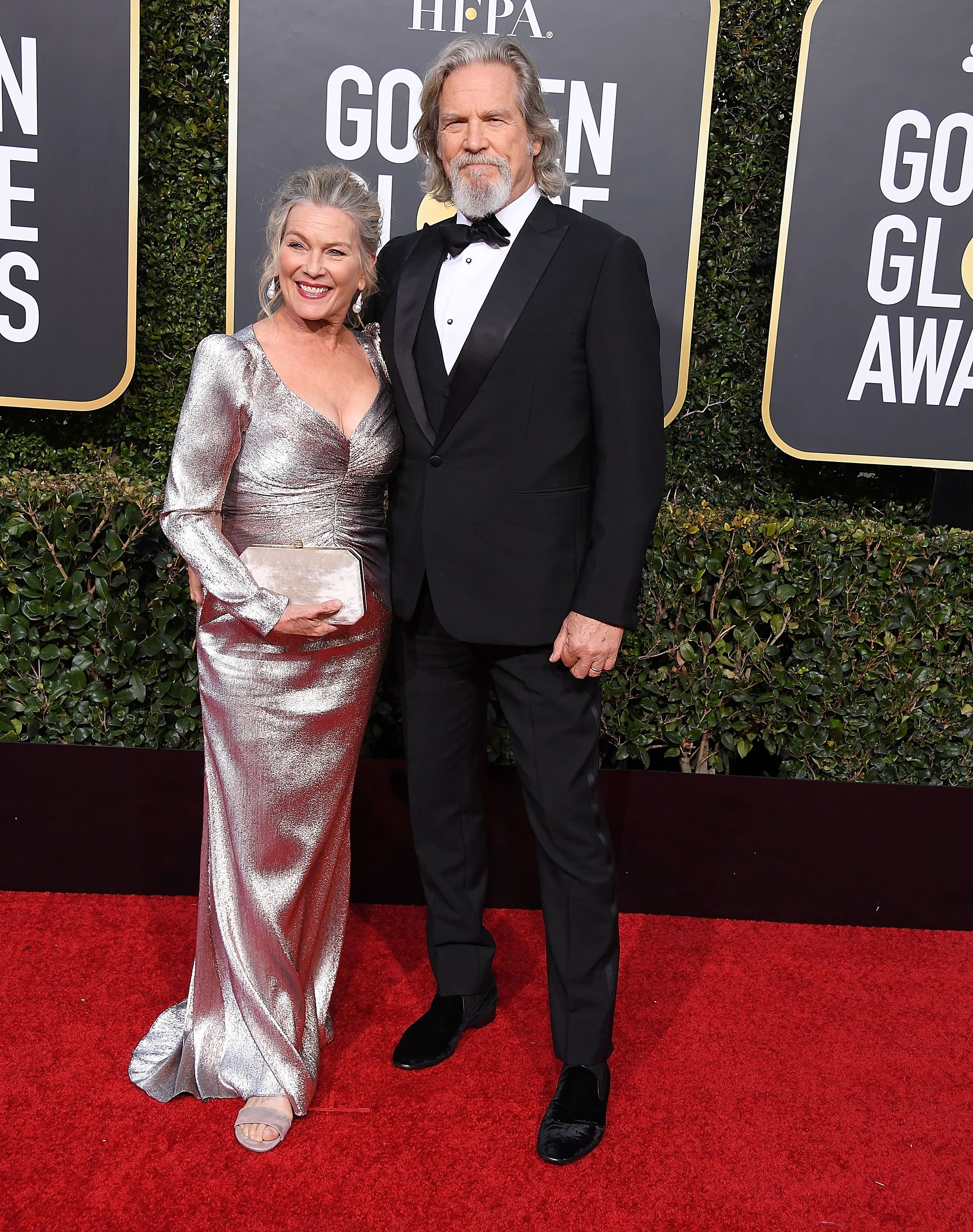 Susan Geston and Jeff Bridges at the 76th Annual Golden Globe Awards on January 6, 2019, in Beverly Hills, California | Source: Getty Images