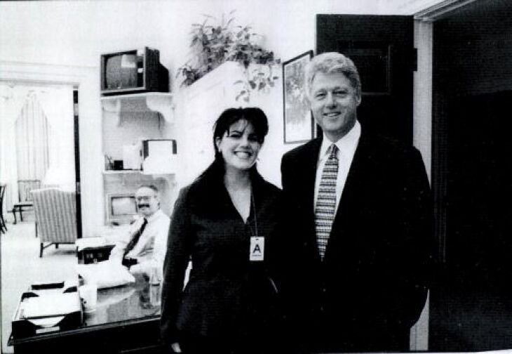 Monica Lewinsky and Bill Clinton