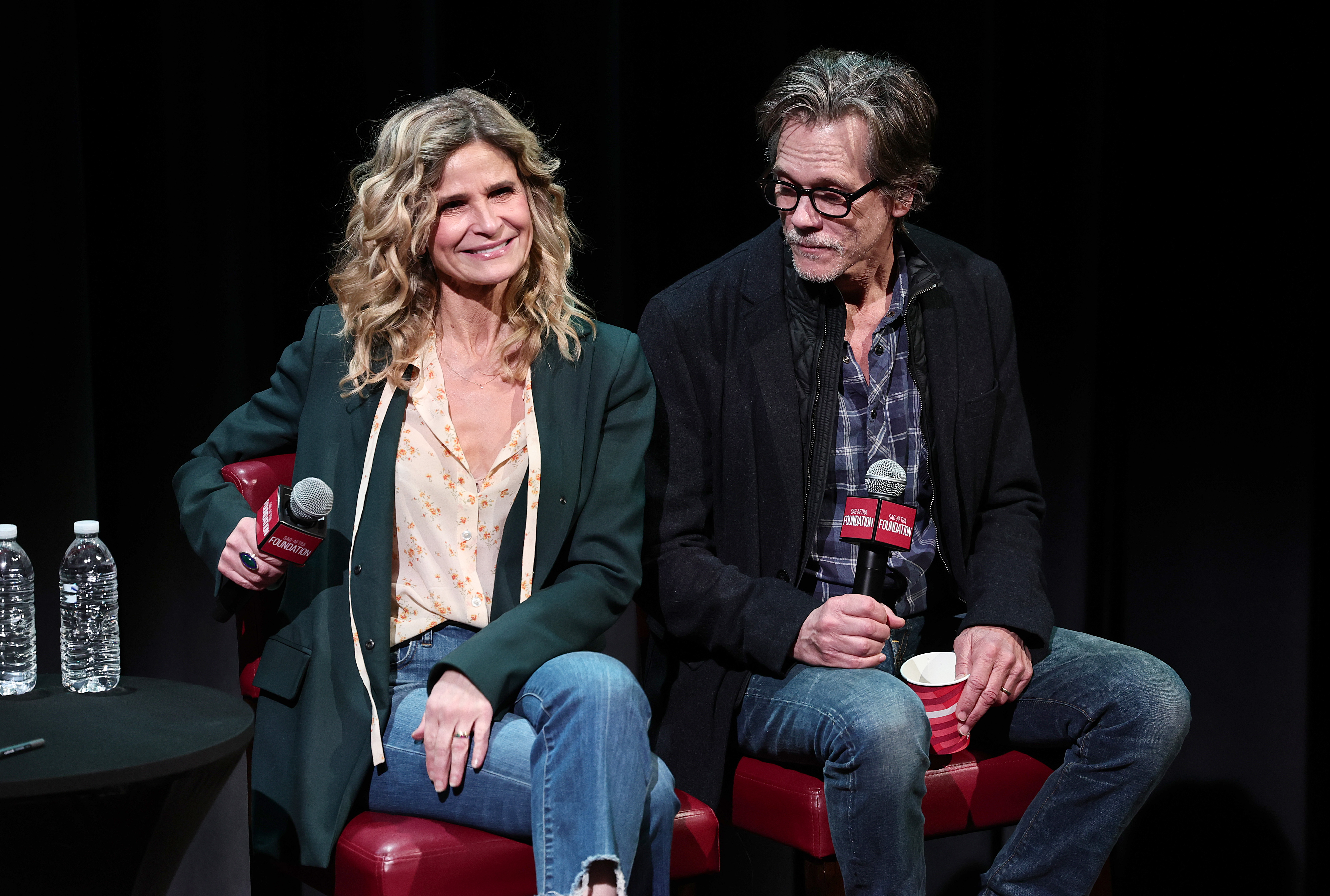 Kyra Sedgwick and Kevin Bacon participate in the SAG-AFTRA Foundation's "Space Oddity" Screening and Q&A at the Robin Williams Center in New York City on March 30, 2023 | Source: Getty Images