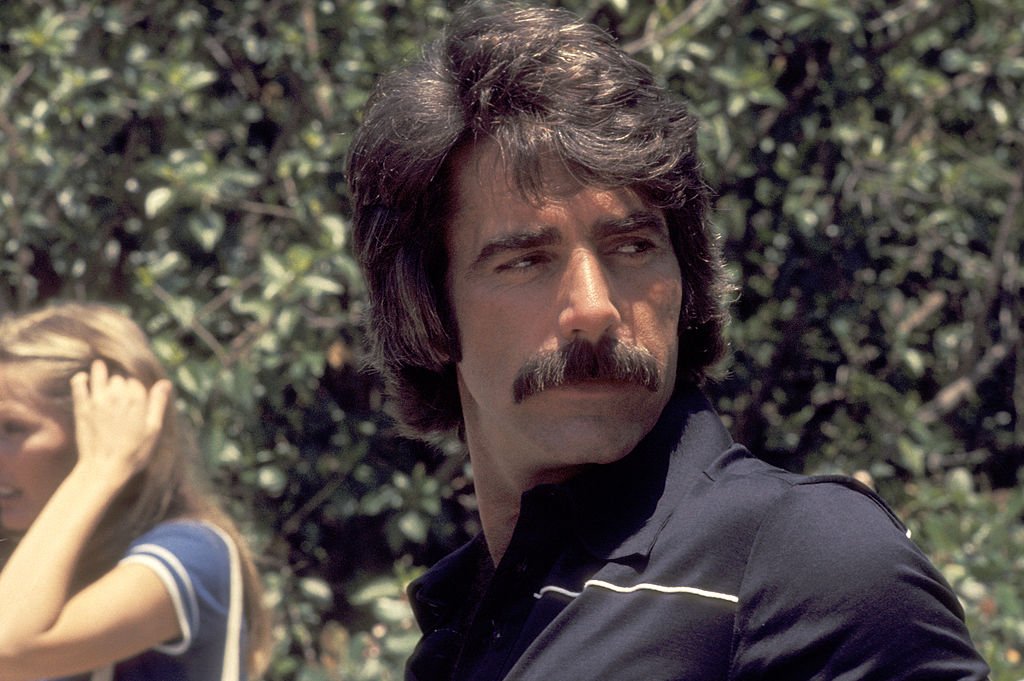 Sam Elliott attends the "Tennis and Crumpet Tournament" at Playboy Mansion in Beverly Hills, California on May 21, 1977. | Photo: Getty Images