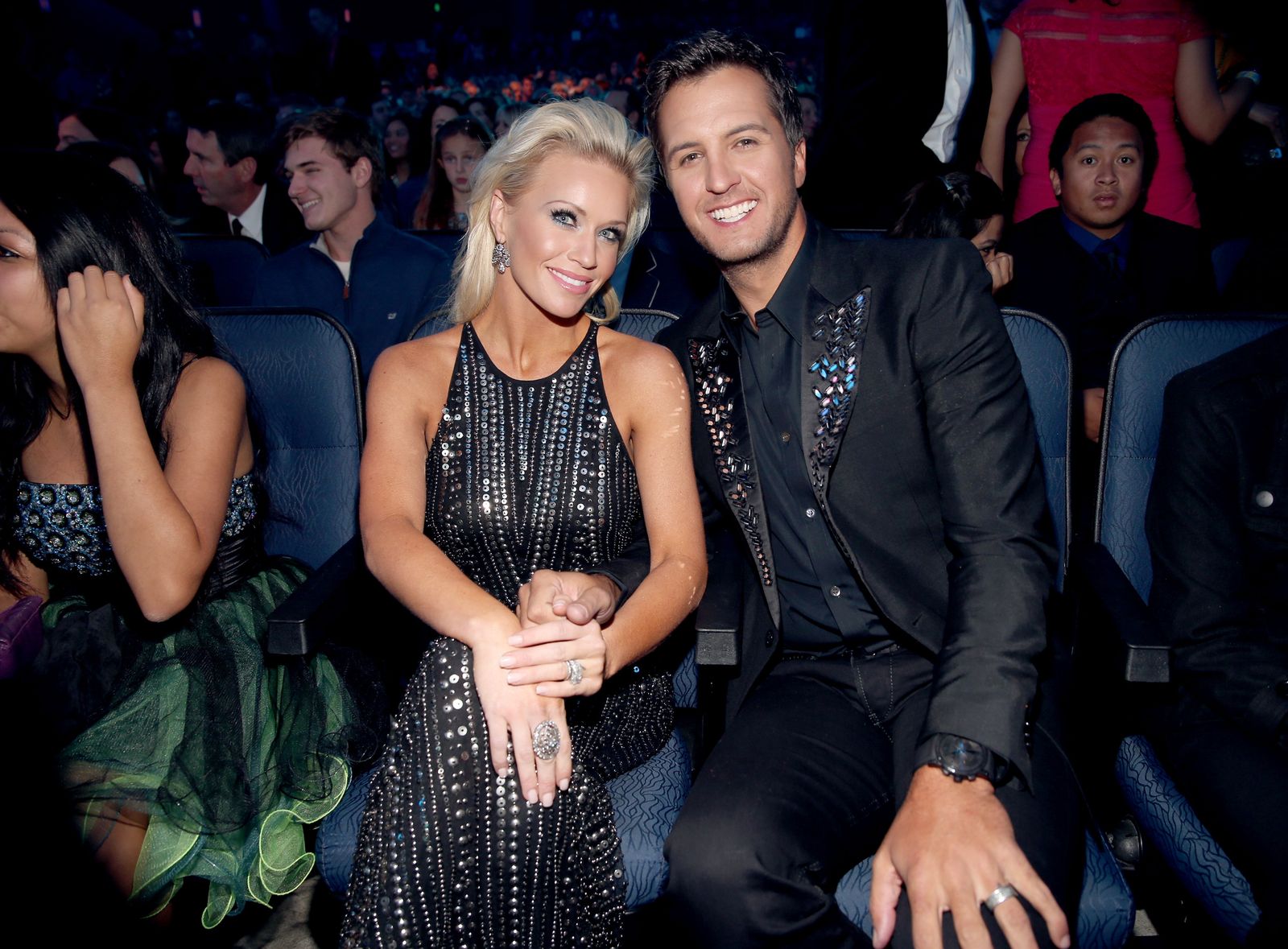 Luke Bryan and wife Caroline Bryan at the American Music Awards on November 24, 2013, in Los Angeles, California | Photo: Christopher Polk/AMA2013/Getty Images