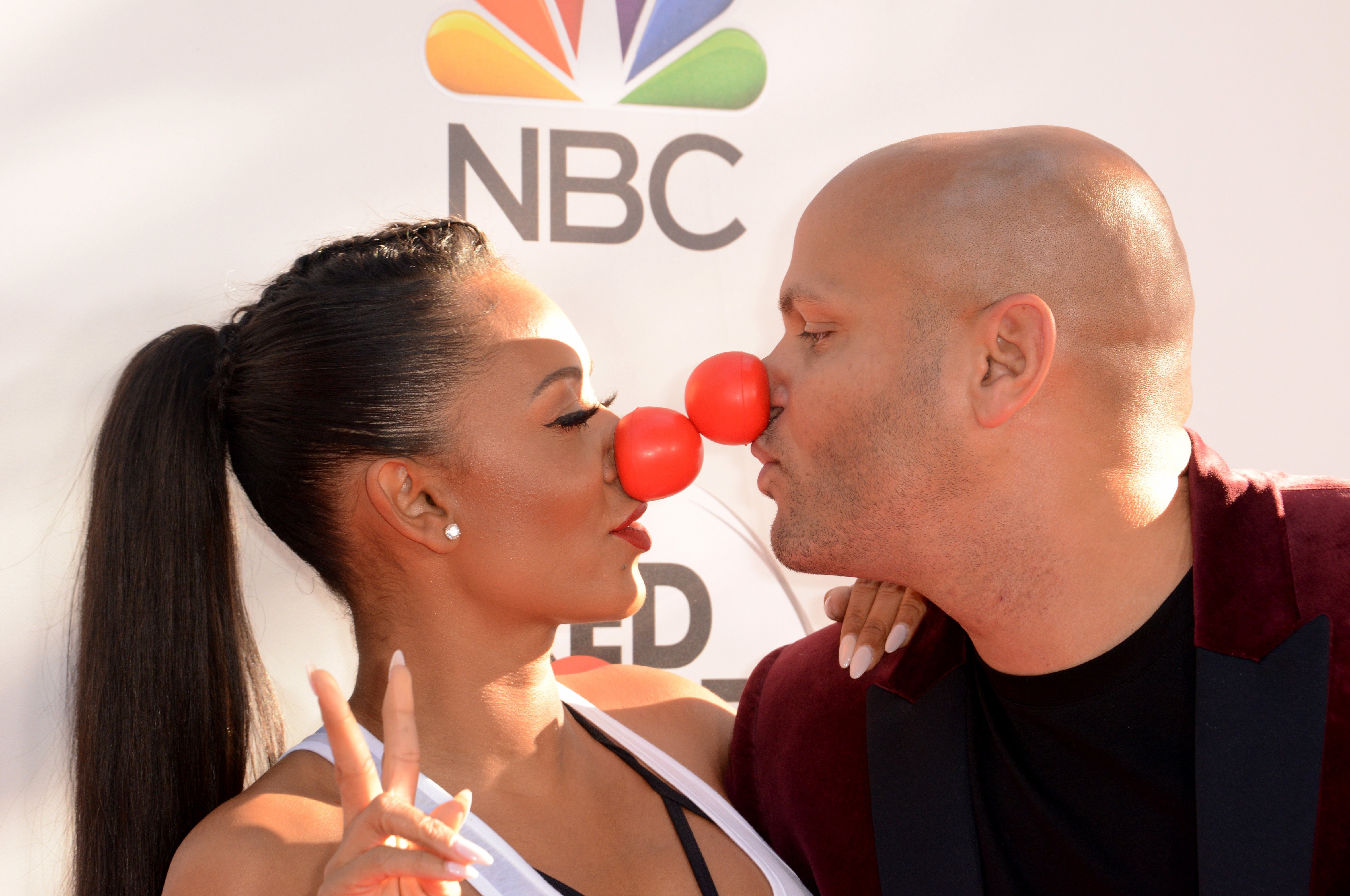 Source: Getty Images l Mel B and Stephen Belafonte at The Red Nose Day Special held at the at Alfred Hitchcock Theater on May 26, 2016