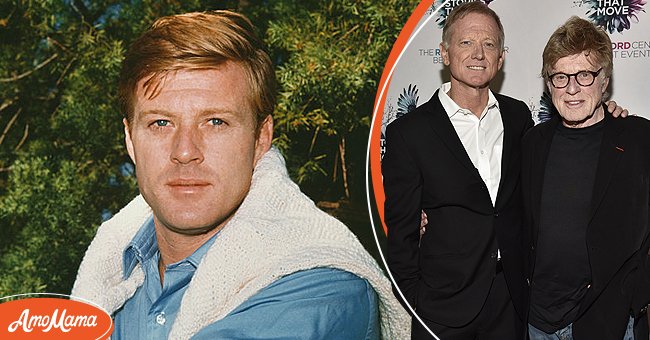 Robert Redford Leaning on a Brick Wall [left]  James Redford and Robert Redford attend The Redford Center's Benefit at August Hall on December 6, 2018 [right] | Photo: Getty Images