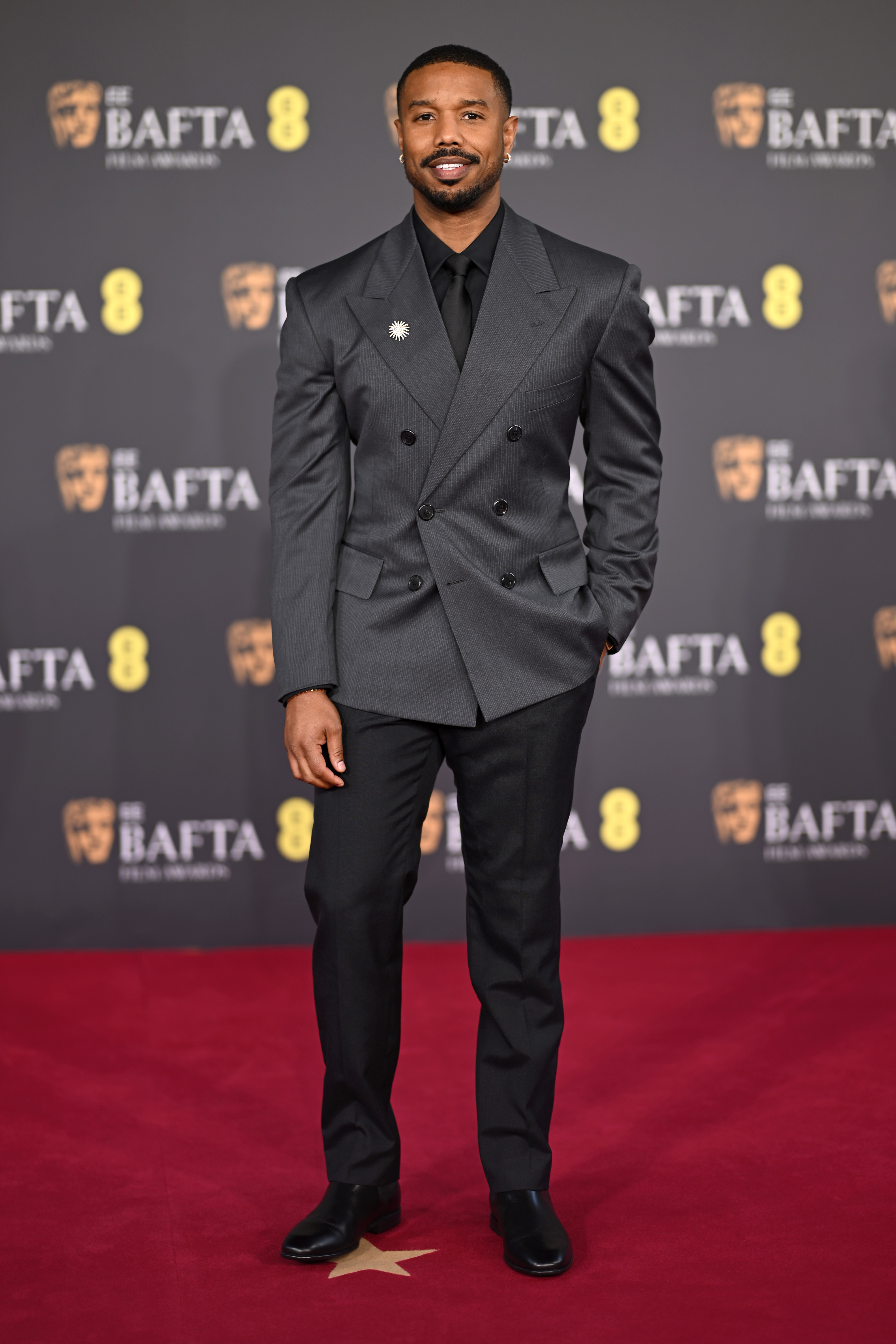 Michael B. Jordan attends the 79th BAFTA Film Awards at The Royal Festival Hall on February 22, 2026, in London, England | Source: Getty Images