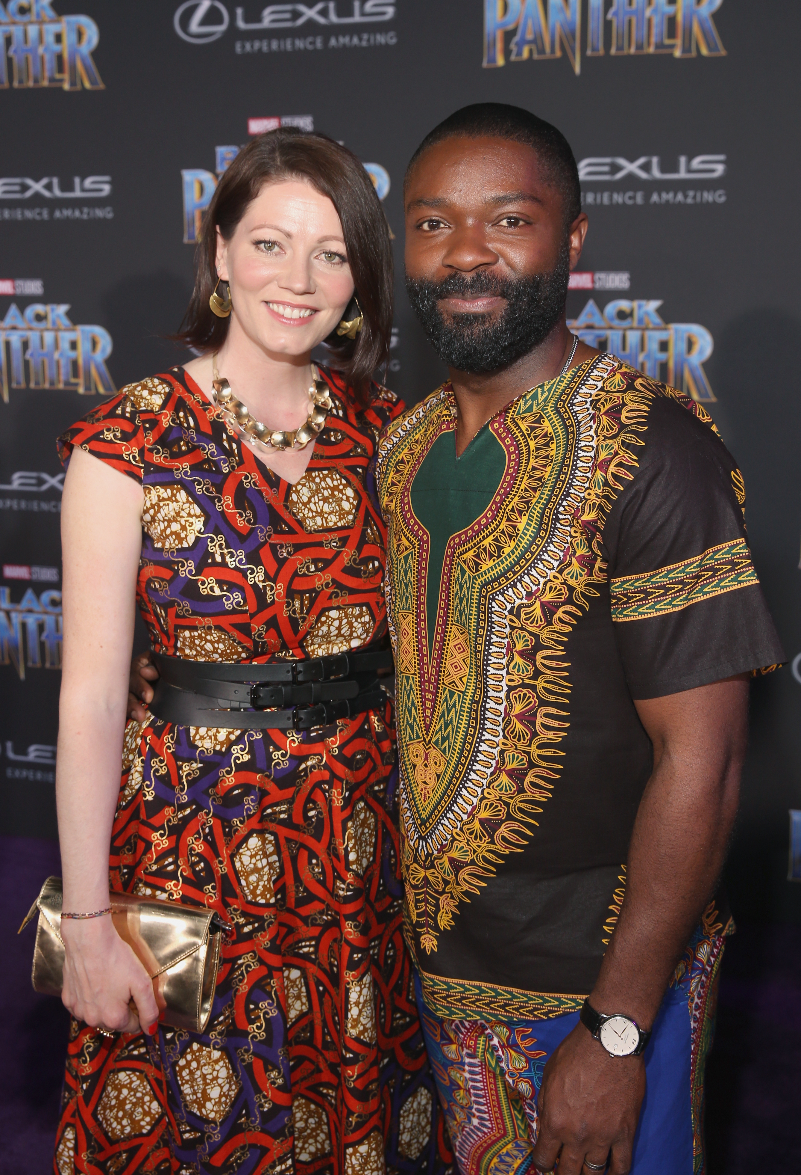Jessica and David Oyelowo at the Los Angeles World Premiere of "Black Panther" on January 29, 2018, in Hollywood, California. | Source: Getty Images