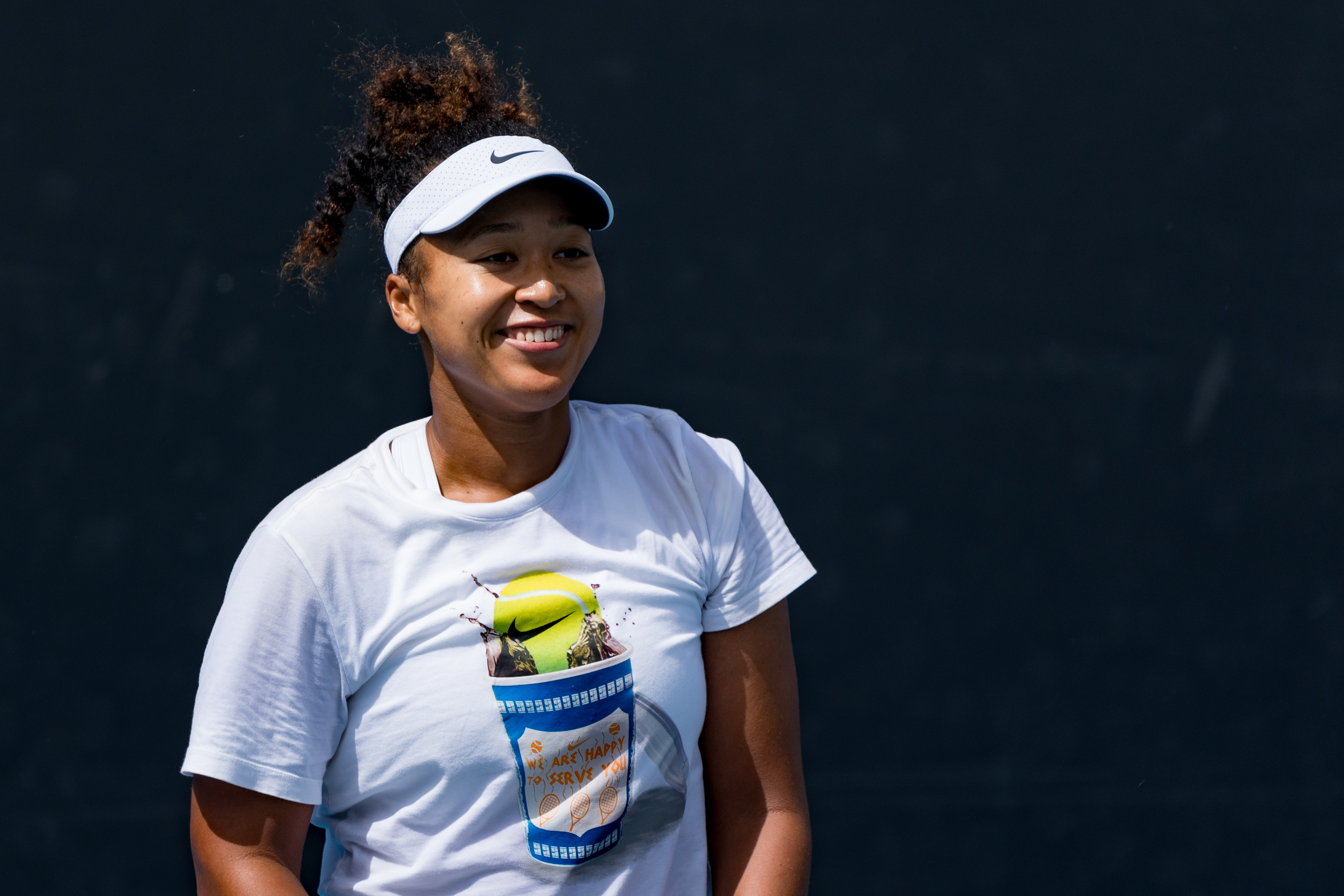 Naomi Osaka during a training session at the Australian Open in Melbourne on January 14, 2024 | Source: Getty Images