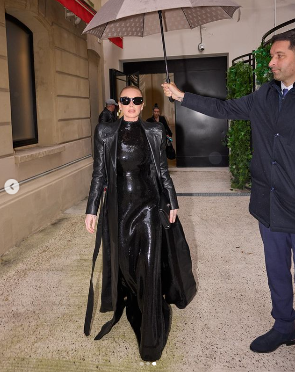 Lindsay Lohan arrives at the Balenciaga RTW Spring 2025 show during Paris Fashion Week, posted in October 2024 | Source: Instagram.com/lindsaylohan