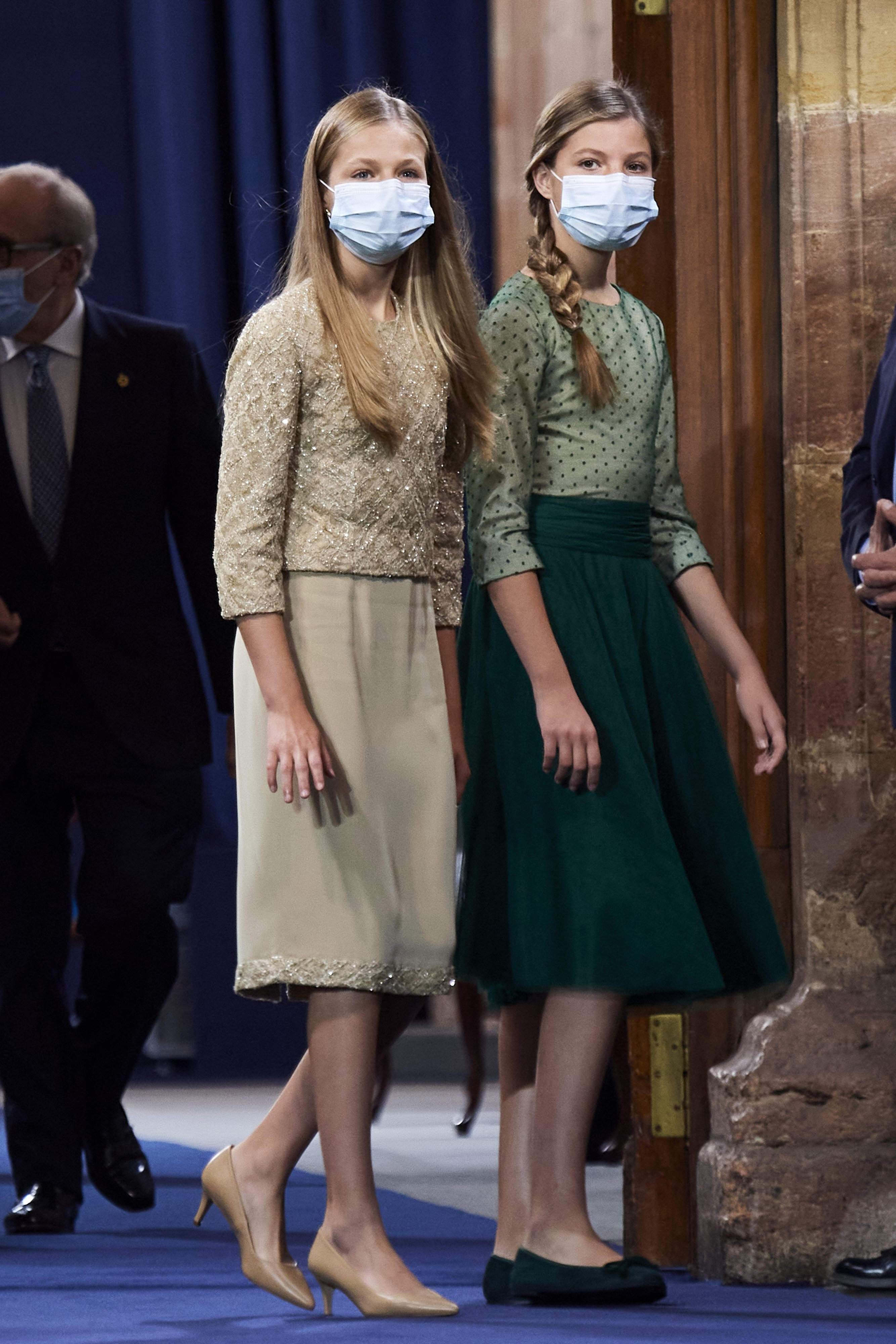 Princesa Leonor y Princesa Sofía en Premios Princesa de Asturias 2020 en Oviedo, España. | Foto: Getty Images