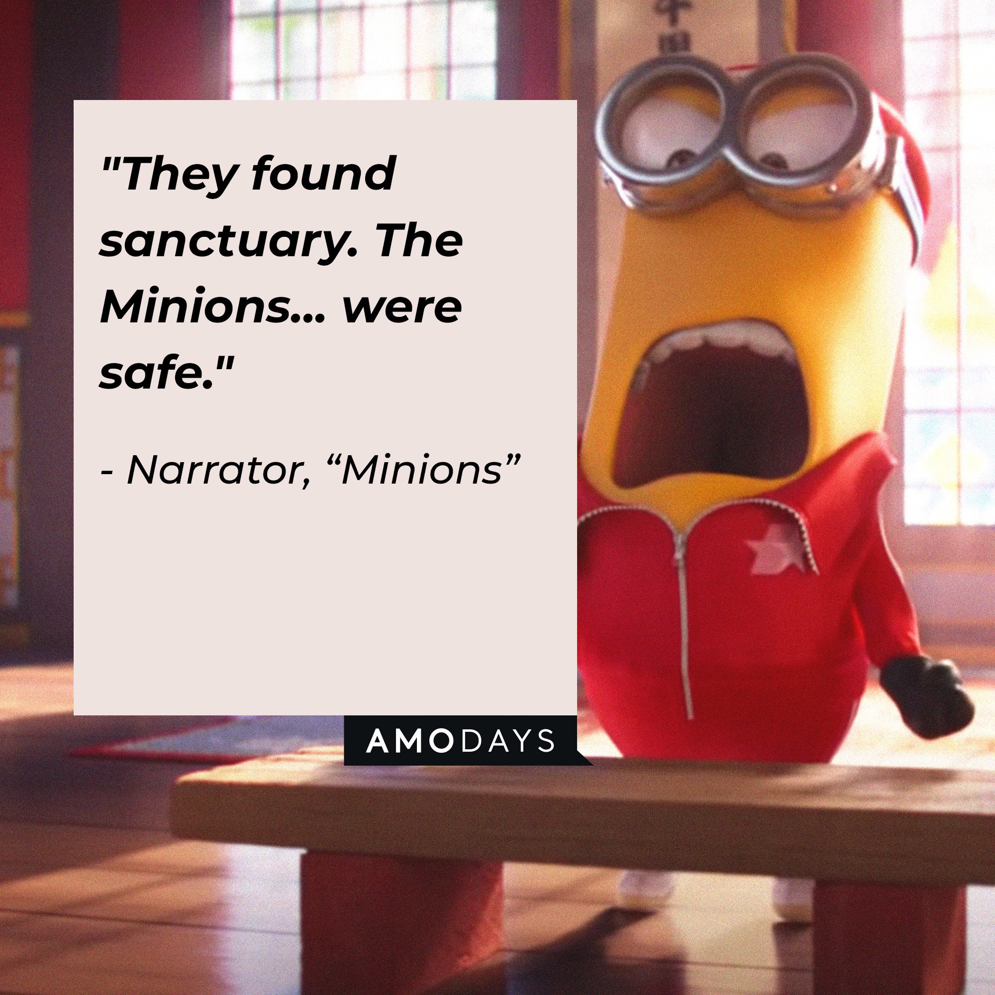 Narrator's quote: "They found sanctuary. The Minions... were safe." | Image: AmoDays