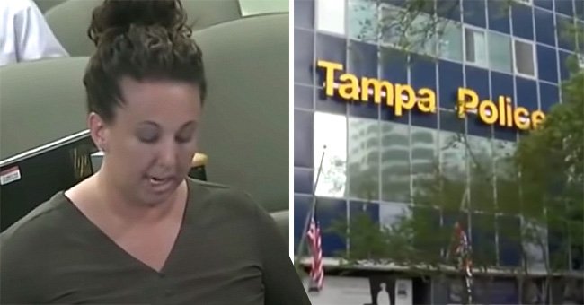 Corporal Katie Thanasas during a report to the Citizen Review Board | Photo: Youtube.com/WFLA News Channel 8