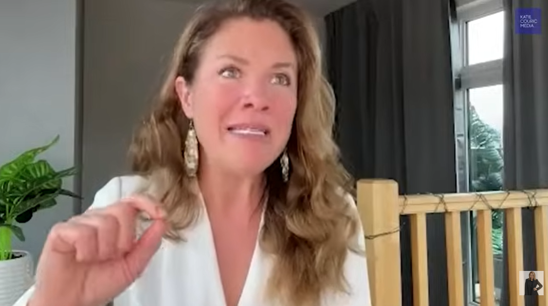 Sophie Grégoire Trudeau appears composed and thoughtful as she shares her personal experience with separation, as posted on May 2, 2024 | Source: YouTube/KatieCouric