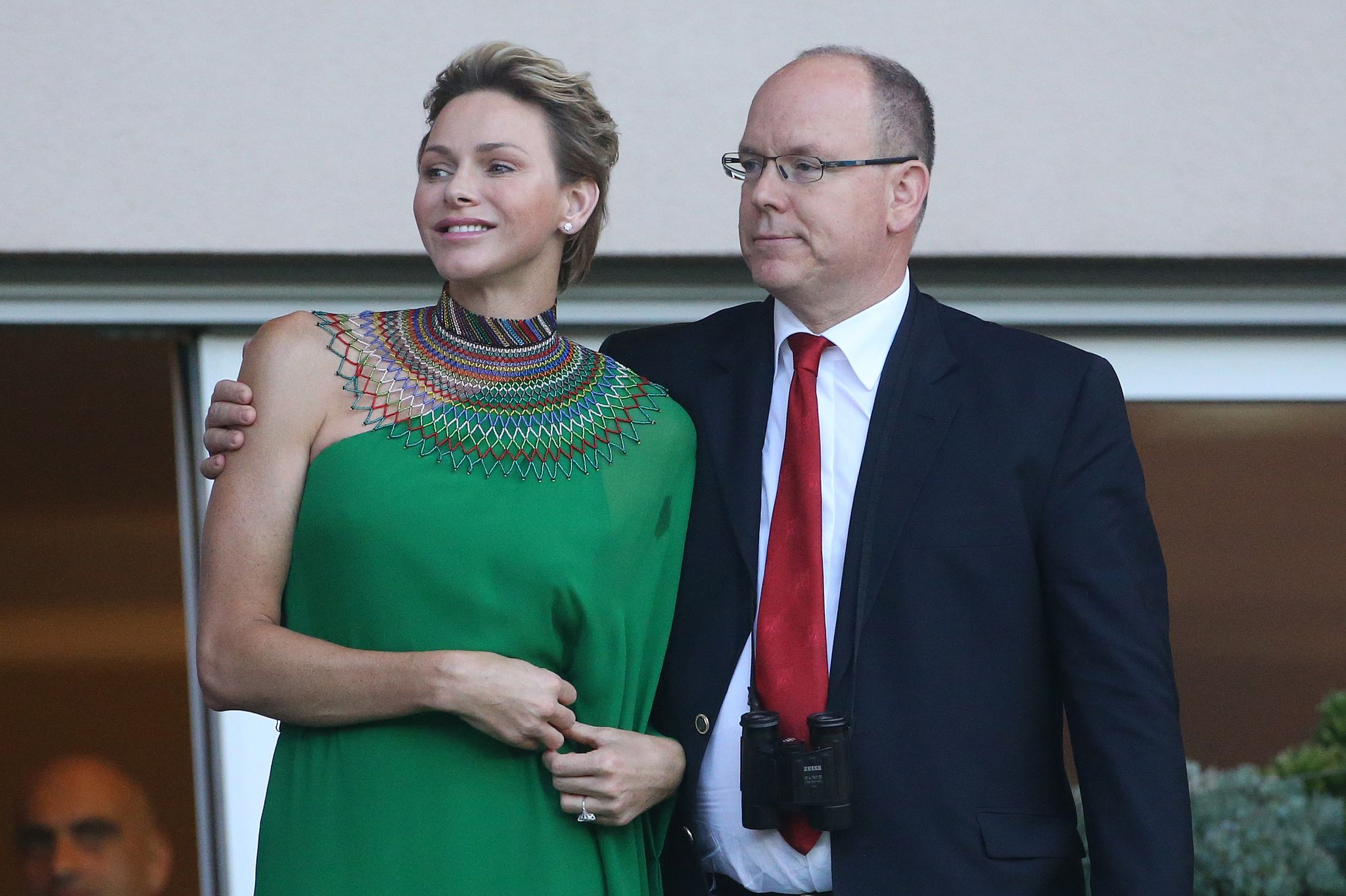 Príncipe Alberto de Mónaco junto a su esposa Carlina. │Foto: Getty Images