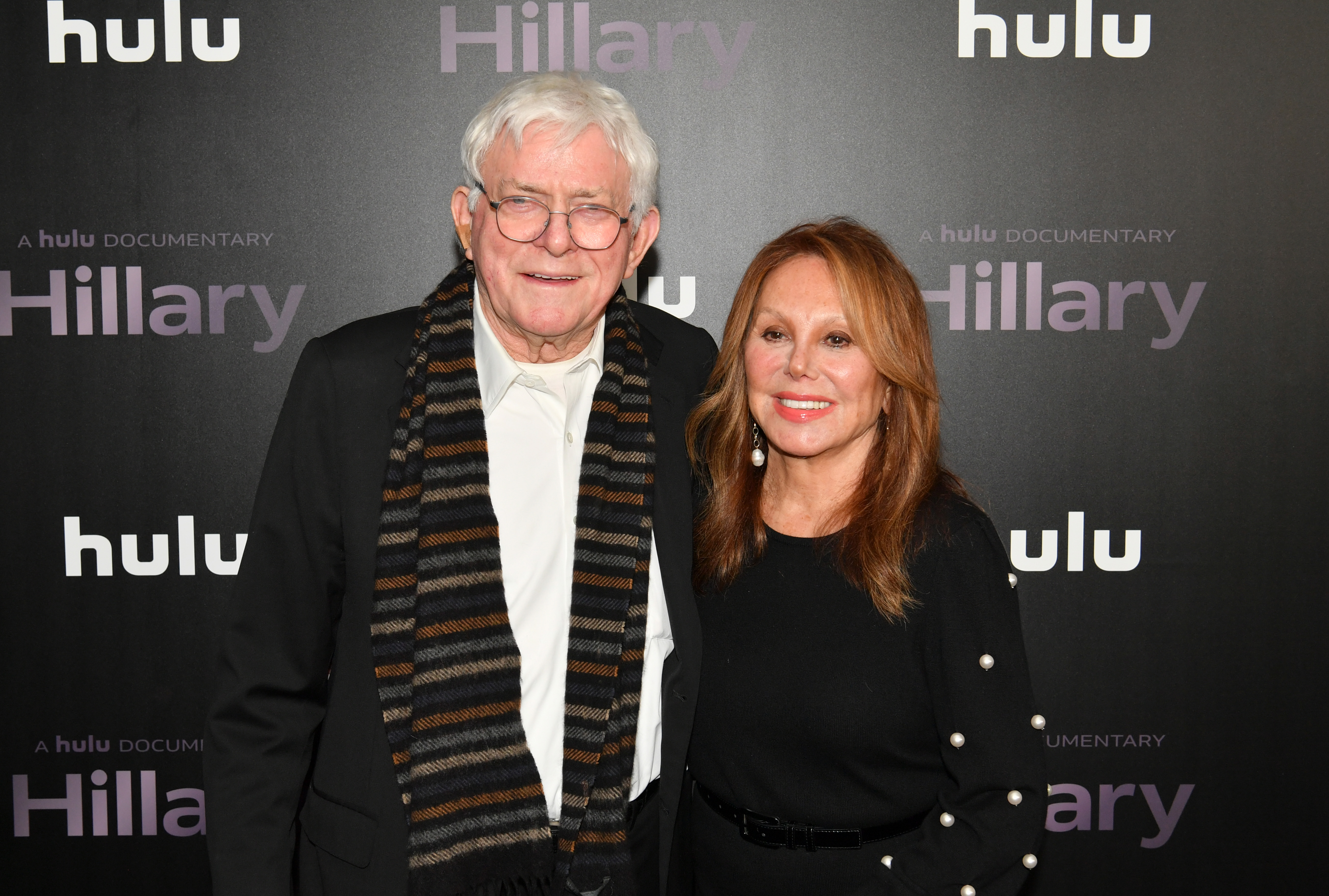 Phil Donahue and Marlo Thomas at the Hillary film premiere in New York City, on March 4, 2020. | Source: Getty Images