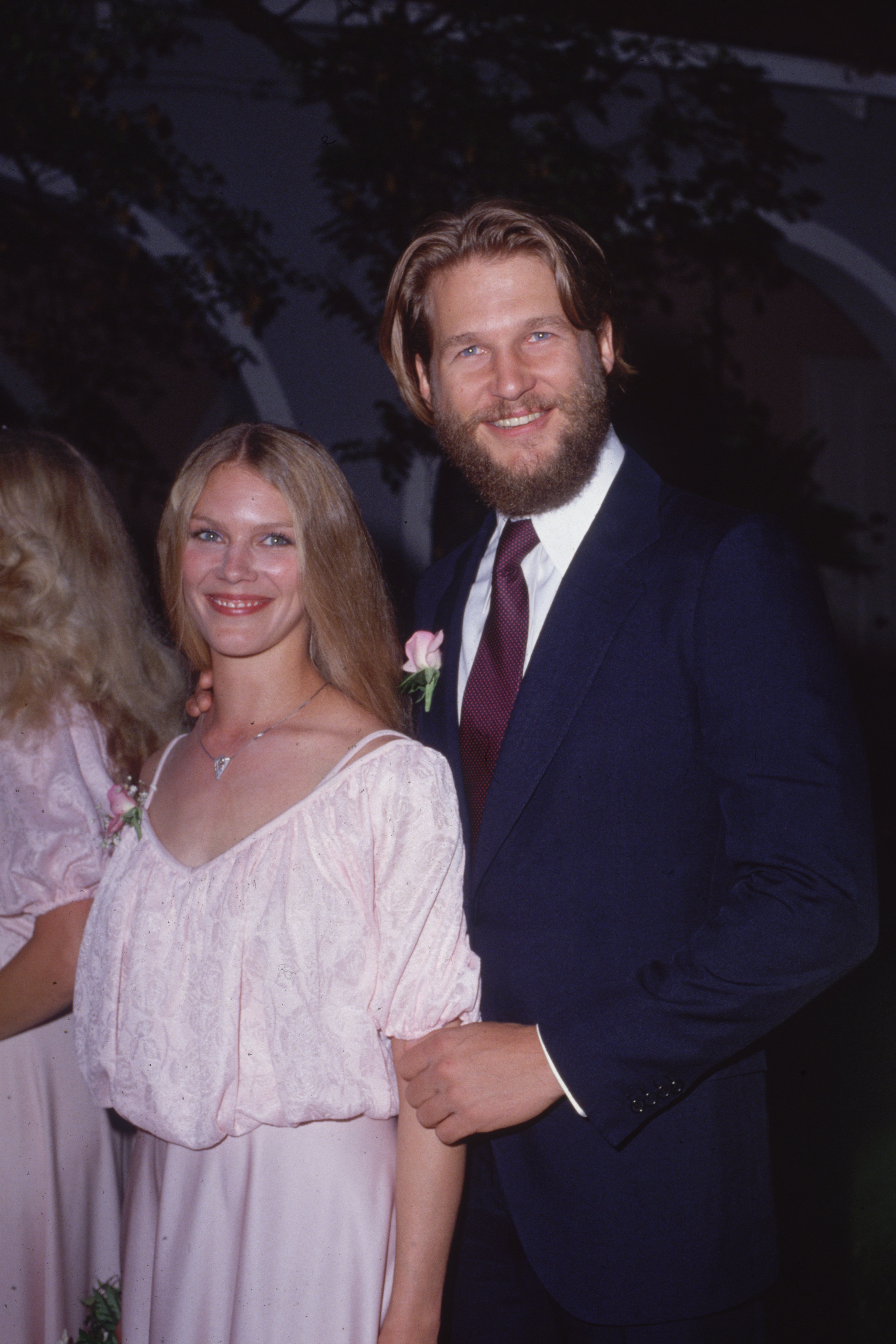 American actor Jeff Bridges and his wife, Susan Geston, smiling while at a formal event, circa 1978 | Source: Getty Images