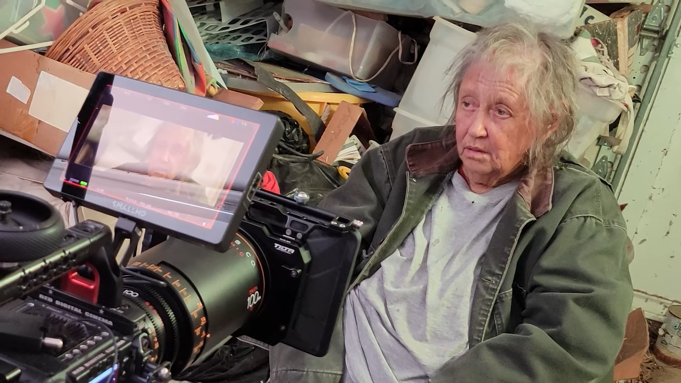 Shelley Duvall on the set of "The Forrest Hills," 2023 | Source: YouTube/TheForrestHills