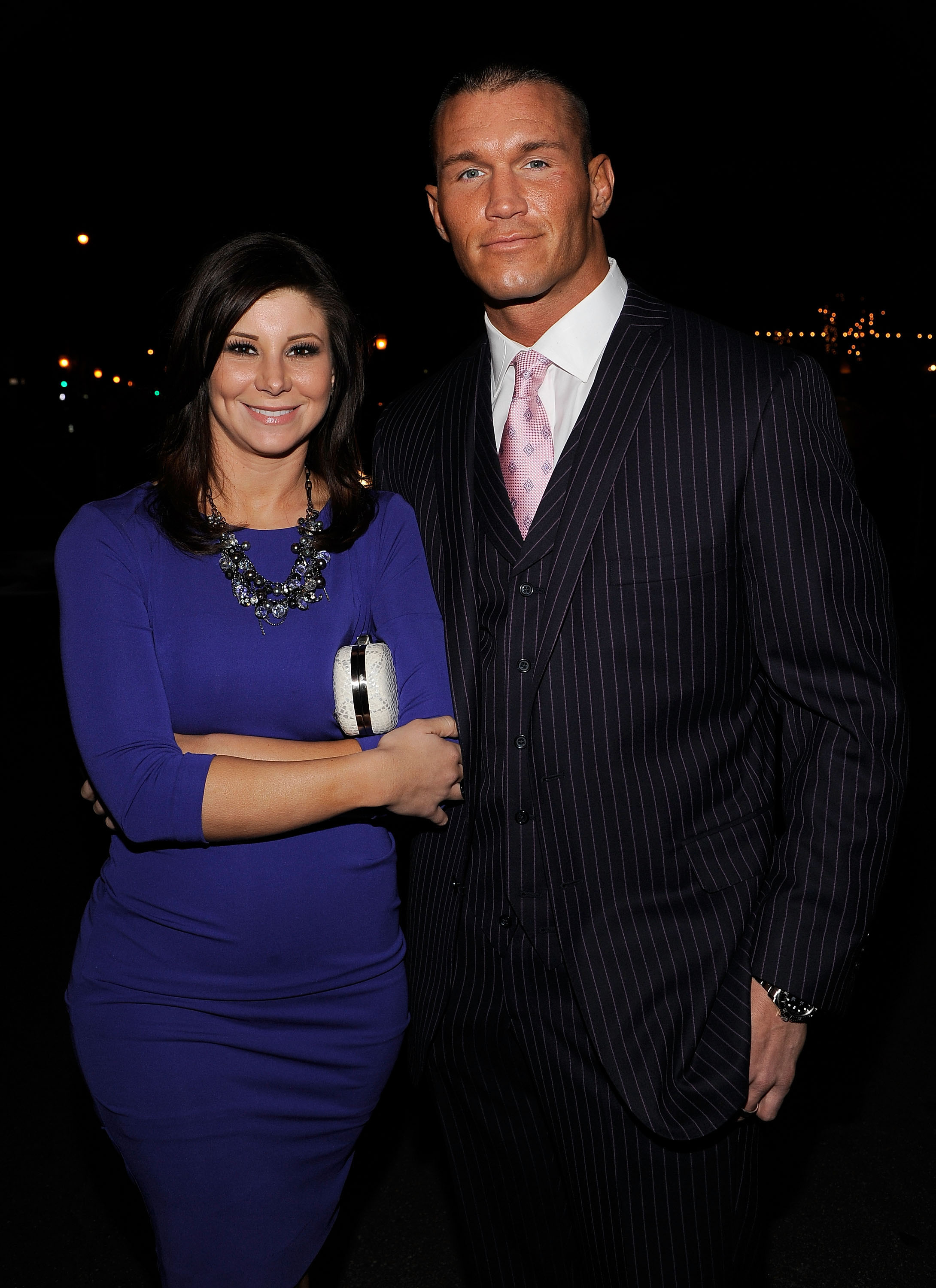 Samantha Speno and Randy Orton arrive at the Centerpiece Gala: "That's What I Am" at the Arlington Theater on February 2, 2011, in Santa Barbara, California. | Source: Getty Images