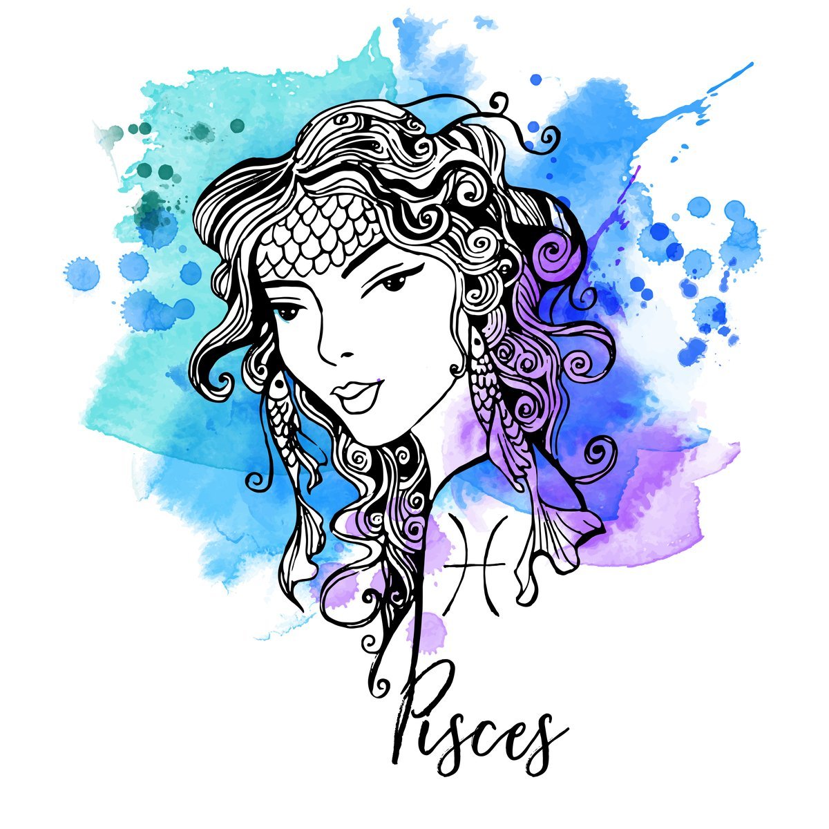 Ilustración del signo Piscis. | Foto: Shutterstock Ilustración del signo Piscis. | Foto: Shutterstock
