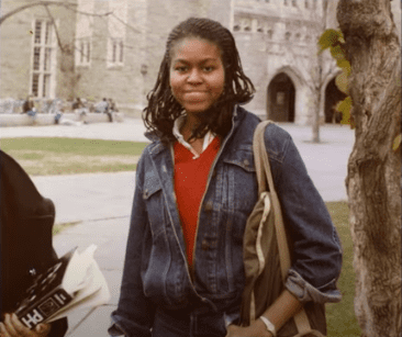 Michelle Obama during her high school years. | Source: YouTube/Netflix.