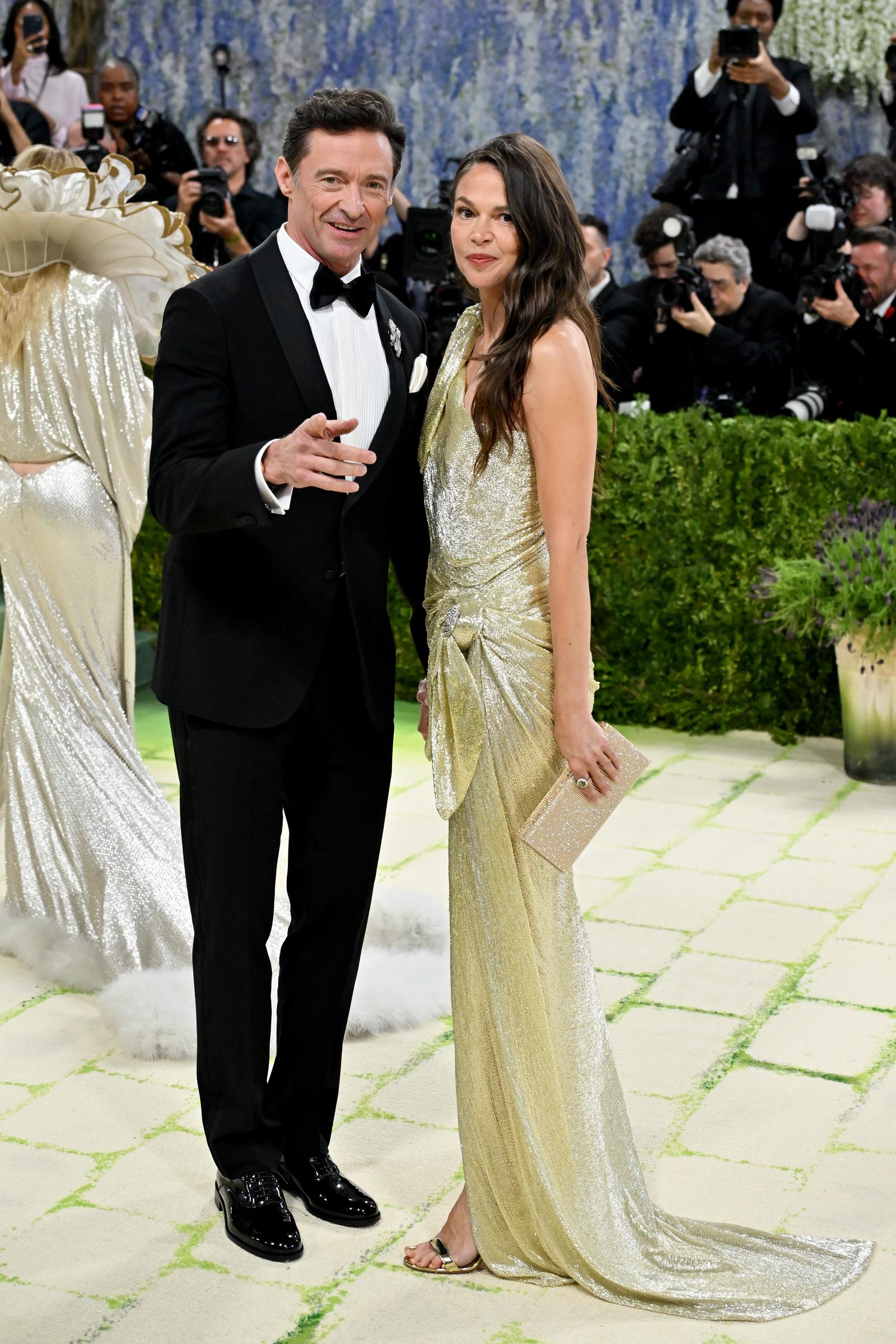 Hugh Jackman and Sutton Foster attend The 2026 Met Gala Celebrating "Costume Art" at Metropolitan Museum of Art in New York City. | Source: Getty Images