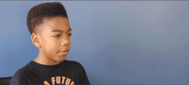 14-year-old Curtis Lawrence at George Washington University | Photo: YouTube/GW Hatchet Video