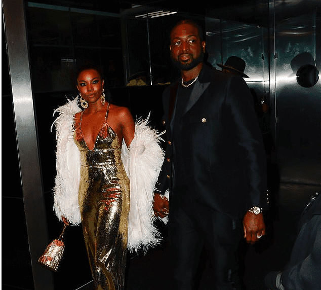 Gabrielle Union lokks stunning beside her husband Dwayne Wade at the Met Gala after party | Photo: twitter.com/DailyMailCeleb