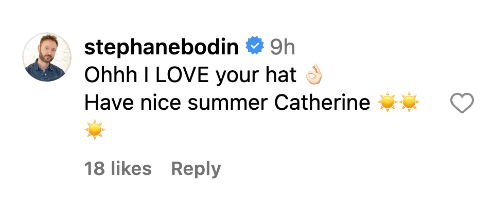 Screenshot of comments on Catherine Zeta-Jones' Instagram post. | Source: Instagram/CatherineZetaJones