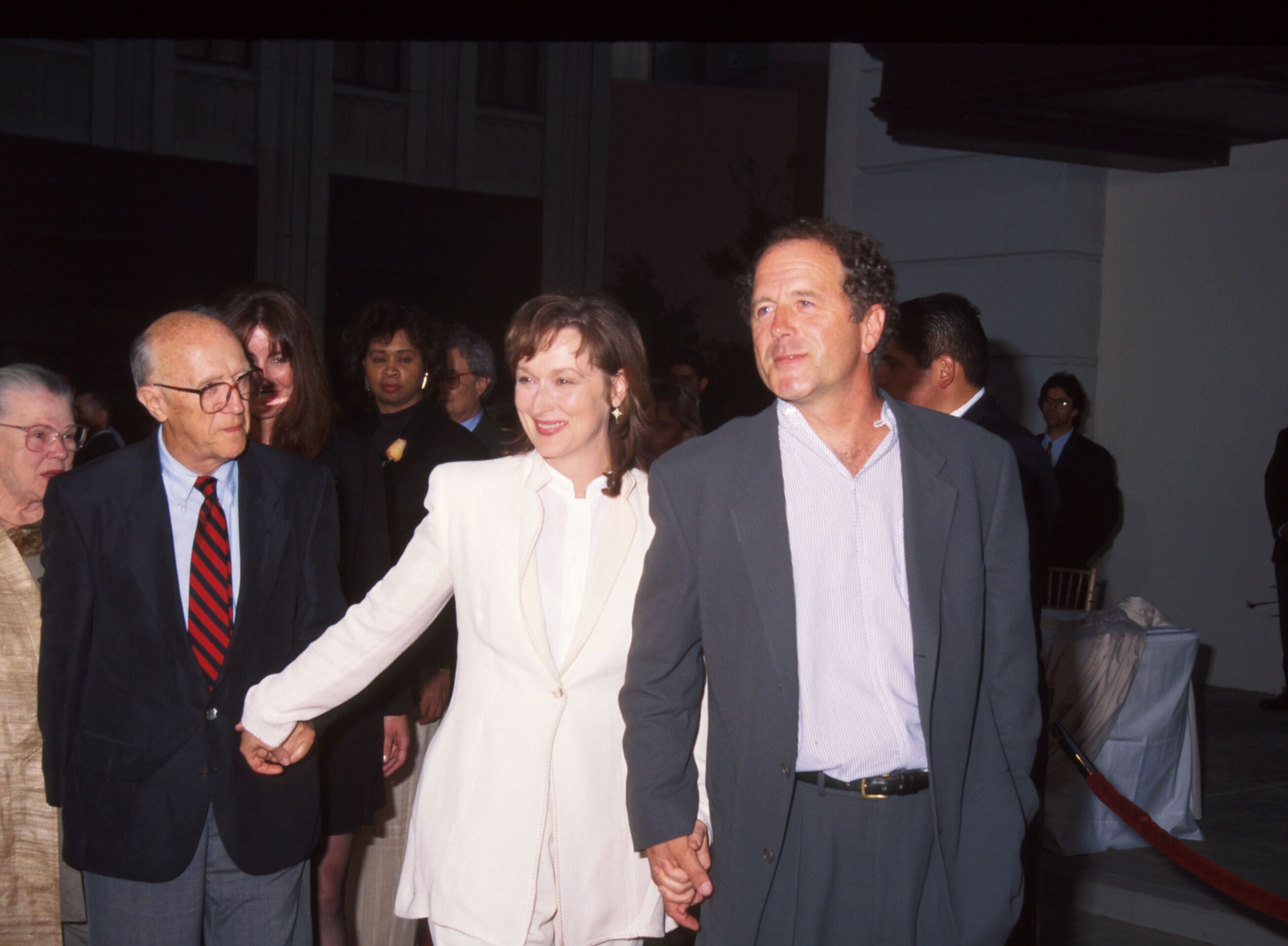 Meryl Streep and Don Gummer attend the premiere of "The Bridges of Madison County." | Source: Getty Images