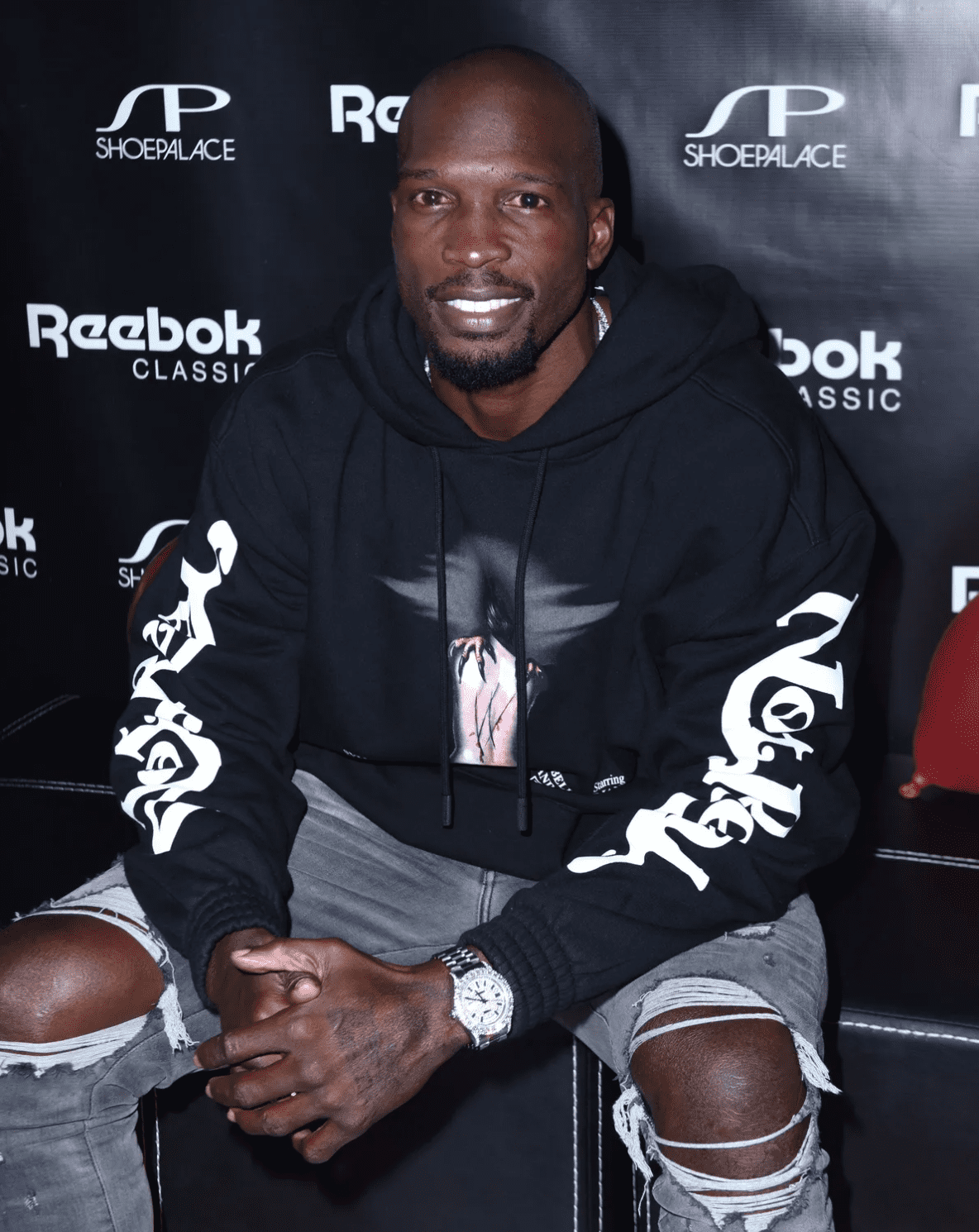 Chad Ochocinco attends the Reebok Classic x Amber Rose launch event at Shoe Palace on September 30, 2017 in Los Angeles, California. | Source: Getty Images