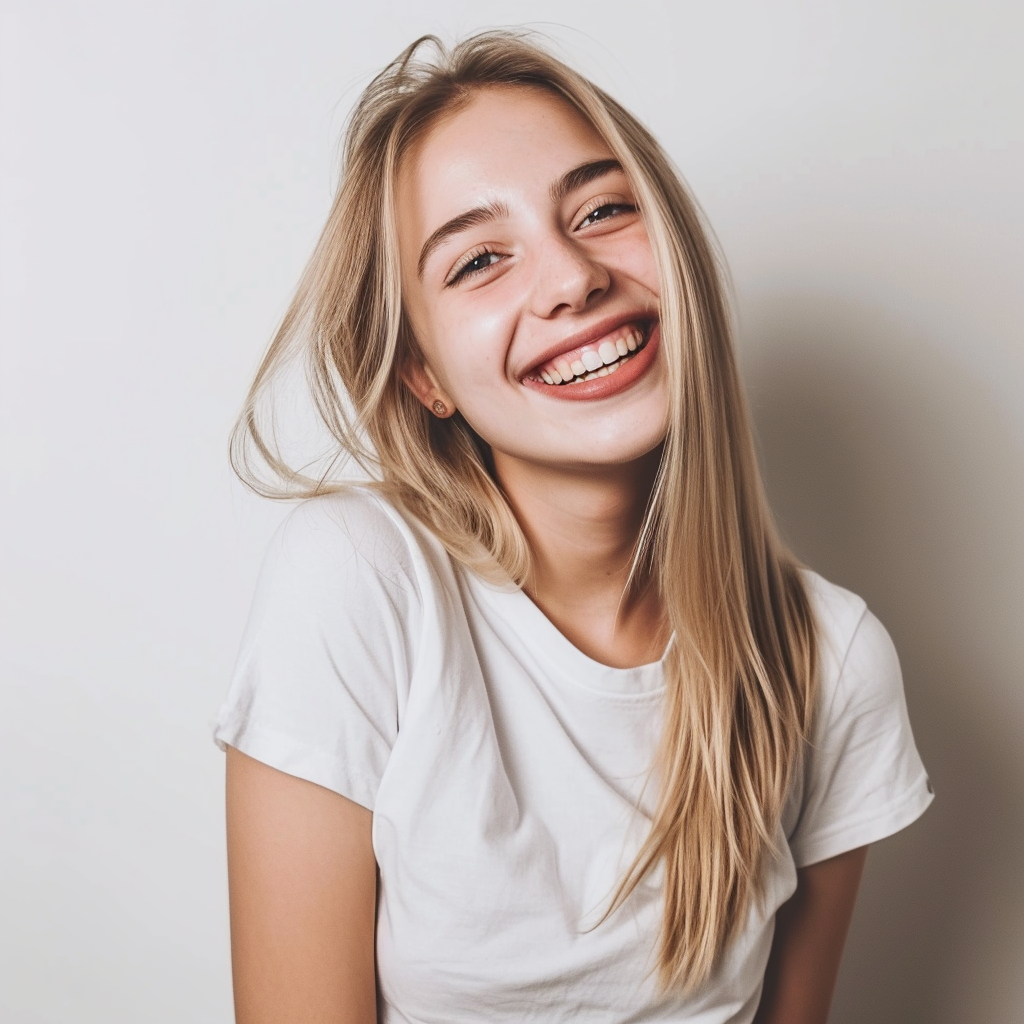 A close-up of a smiling girl | Source: Midjourney